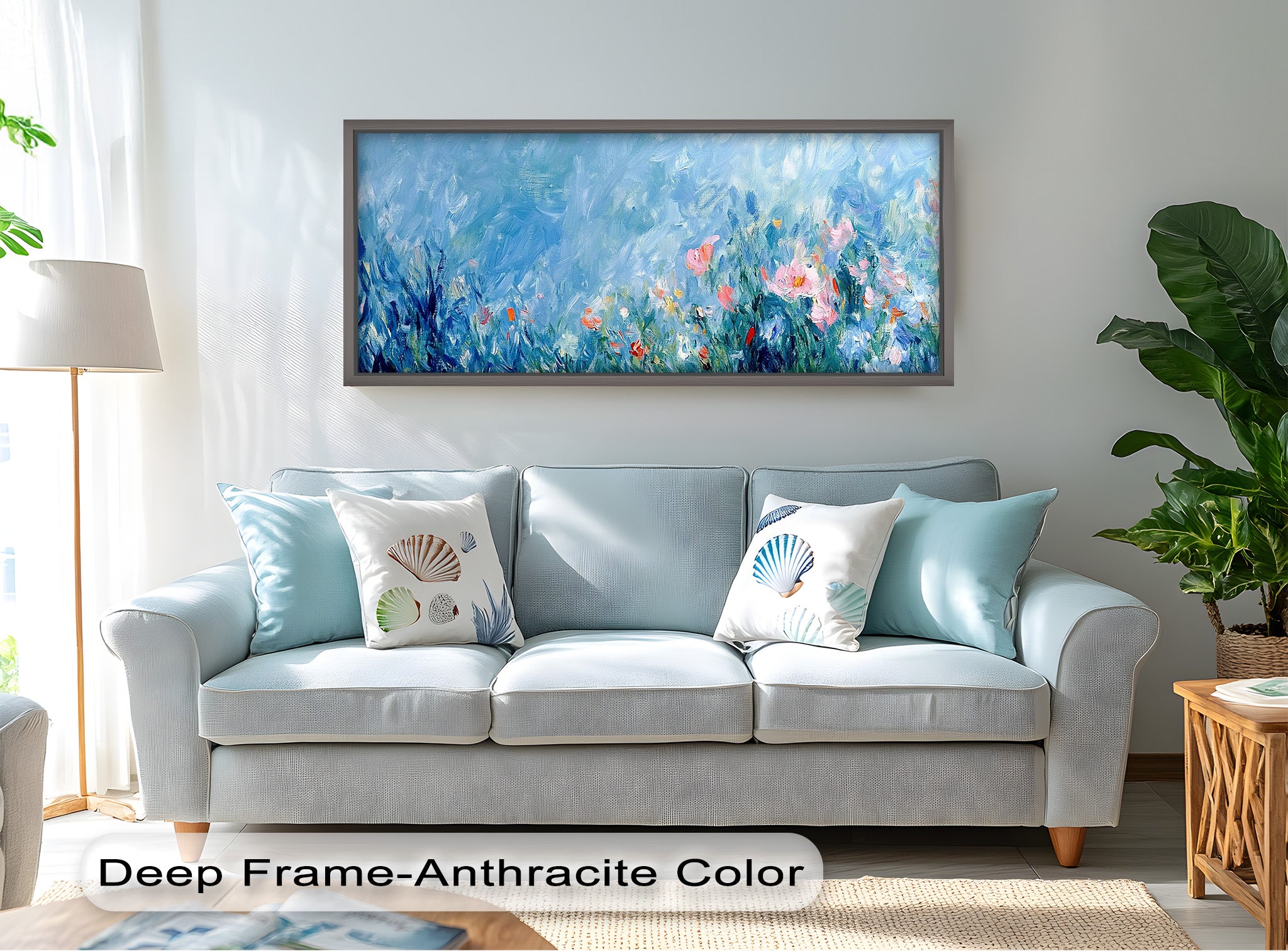 Abstract Floral Impressionist Oil Painting - Handmade Canvas Wall Art for Living Room, Bedroom & Office Decor