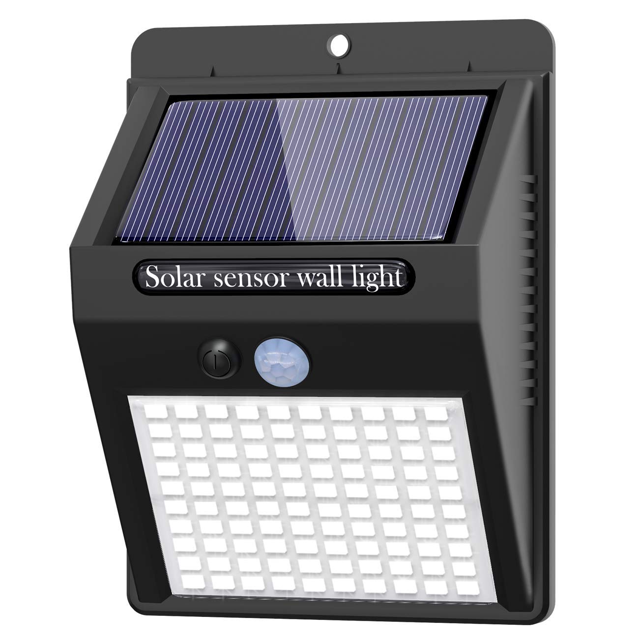 1 Pack Solar Motion Sensor Lights Outdoor - 100 LED Wireless IP65 Waterproof Security Lights with 3 Modes - Solar Wall Lights for Front Door, Backyard, Garage, Deck & Pathway Lighting - Ideal for Home Security and Outdoor Illumination