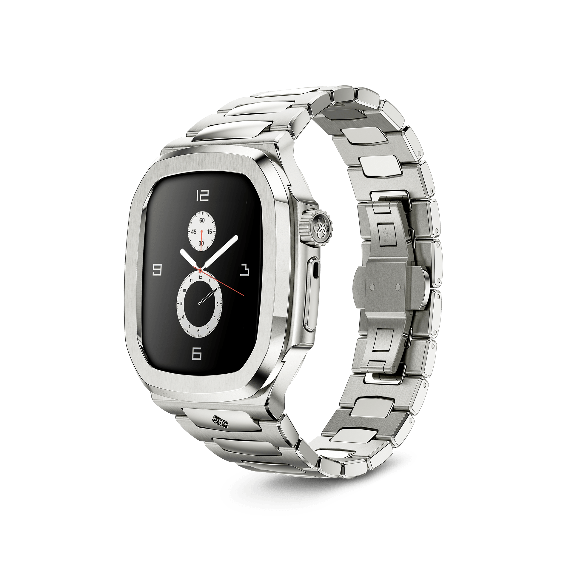 Apple Watch Case RO45 - Premium Silver Protective Cover for Apple Watch Series 1/2/3/4/5/6/7/8/SE - Slim Fit Scratch-Resistant Case with Easy Installation - Perfect for Workouts, Running & Everyday Use