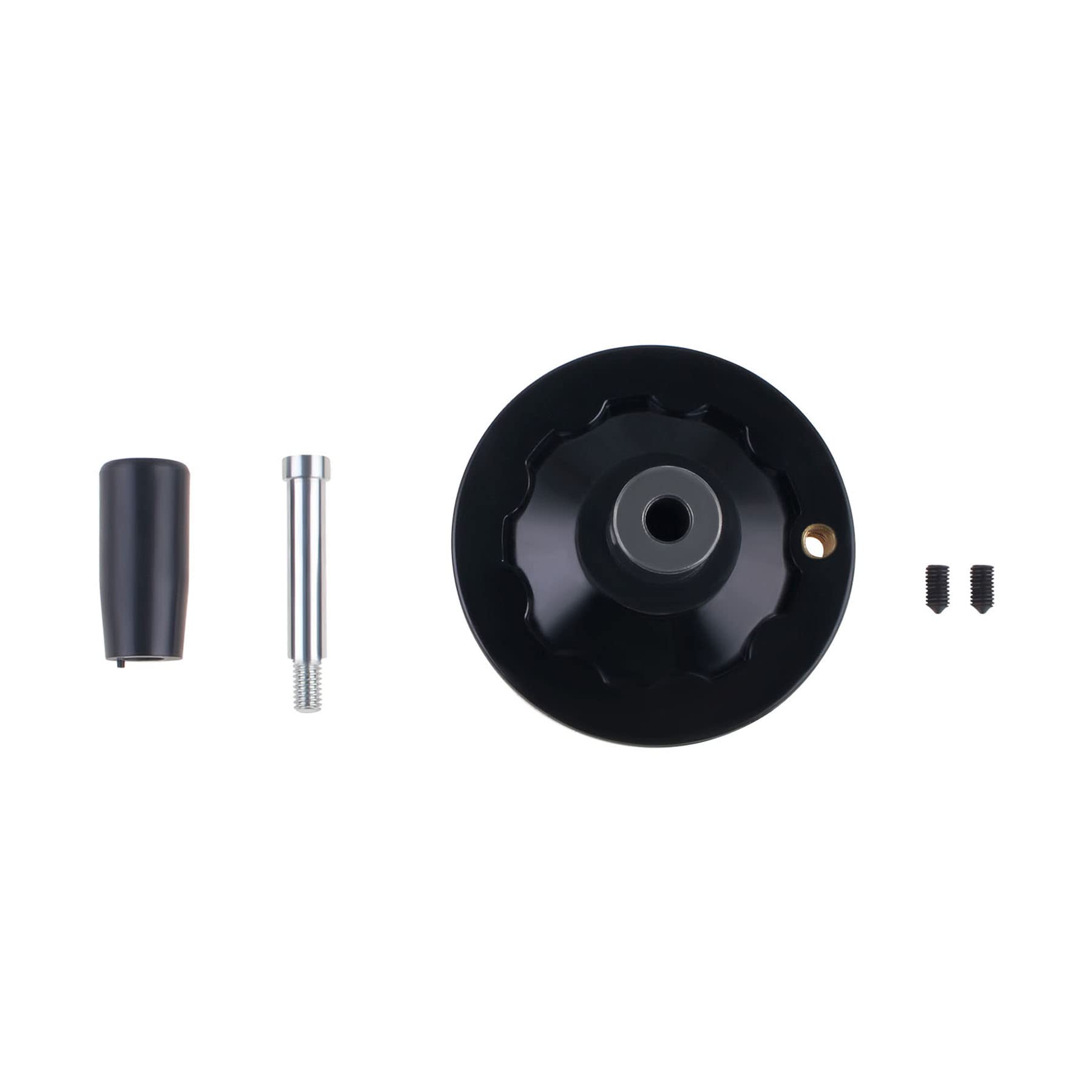SFU1605 Ball Screw Grinder Replacement Handwheel - 80mm Outer Dia, 10mm Inner Dia Round Revolving Handle Grip for CNC Machines & Industrial Equipment | Perfect for Milling, Lathe & Grinding Operations
