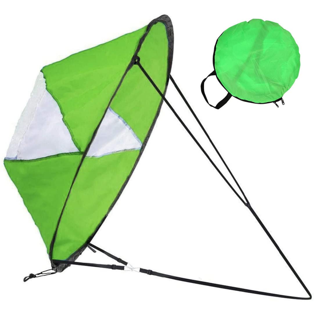 Foldable PVC Kayak Sail with Quick Release & Clear Window - Portable Downwind Sail Kit for Inflatable Boats, Kayaks, Canoes & Paddle Boards | Perfect for Fishing, Camping & Water Sports Adventures