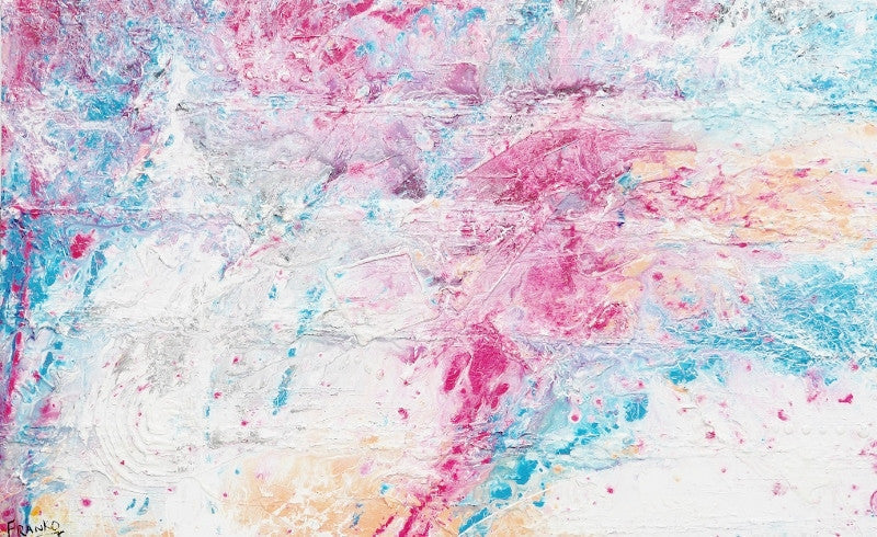 Inspirational Pink & Pastel Blue Wall Art - Perfect for Home Decor, Bedroom, Living Room & Office
