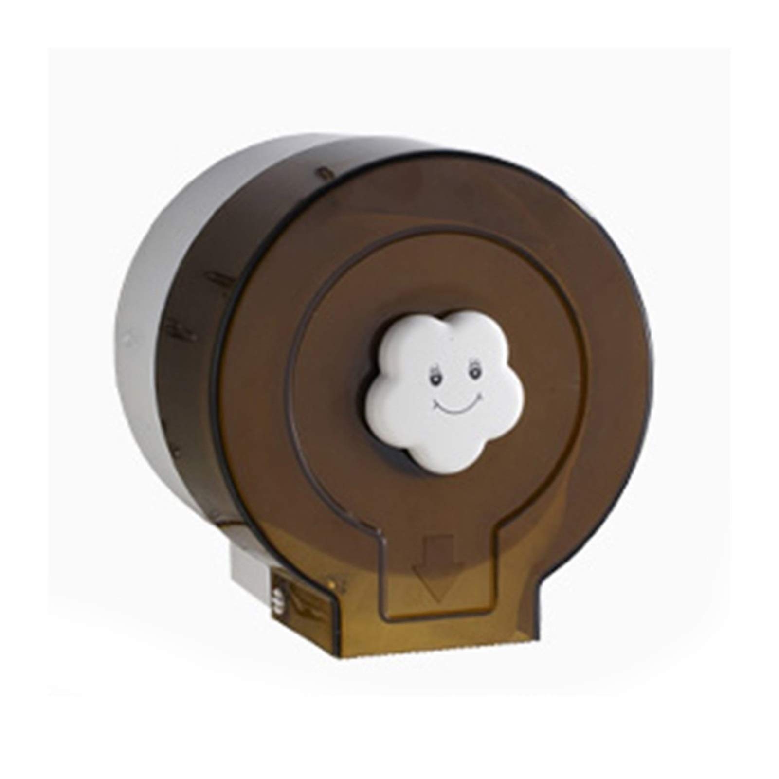 LICHUAN Wall Mount & Countertop Toilet Paper Dispenser - Paper Towel Holder for Kitchen, Bathroom & Restroom Decor - Roll Holder Storage (Brown) - Perfect for Home, Office & Commercial Use