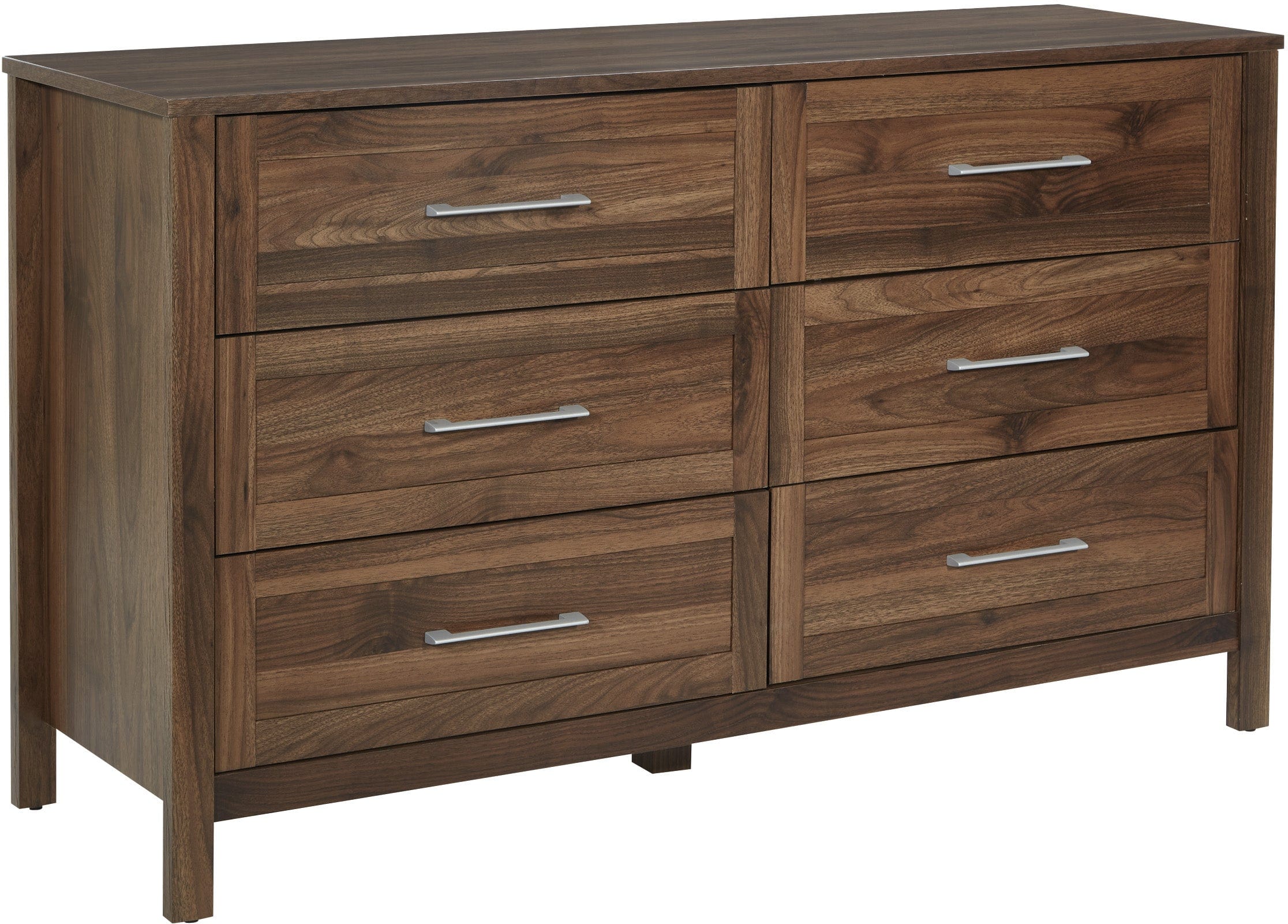 Office Star Stonebrook 6-Drawer Dresser - Modern Wooden Chest of Drawers for Bedroom Storage & Organization [SK6DRD] | Perfect for Home, Office, or Dorm Room Furniture Needs