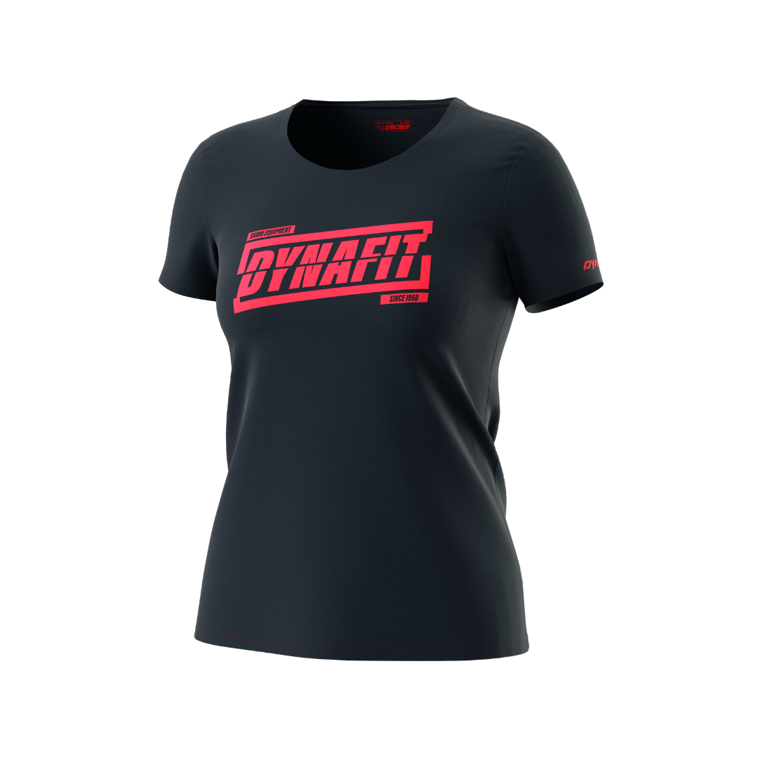 DYNAFIT Women's Graphic Cotton Short Sleeve T-Shirt - Casual Summer Tee for Outdoor Activities & Everyday Wear