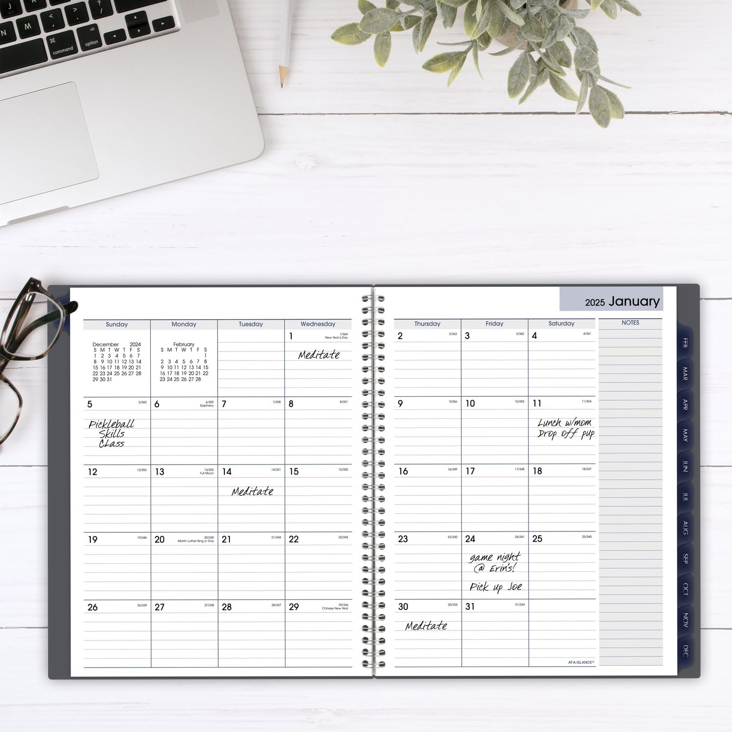 AT-A-GLANCE 2025 Monthly Planner, 8.5