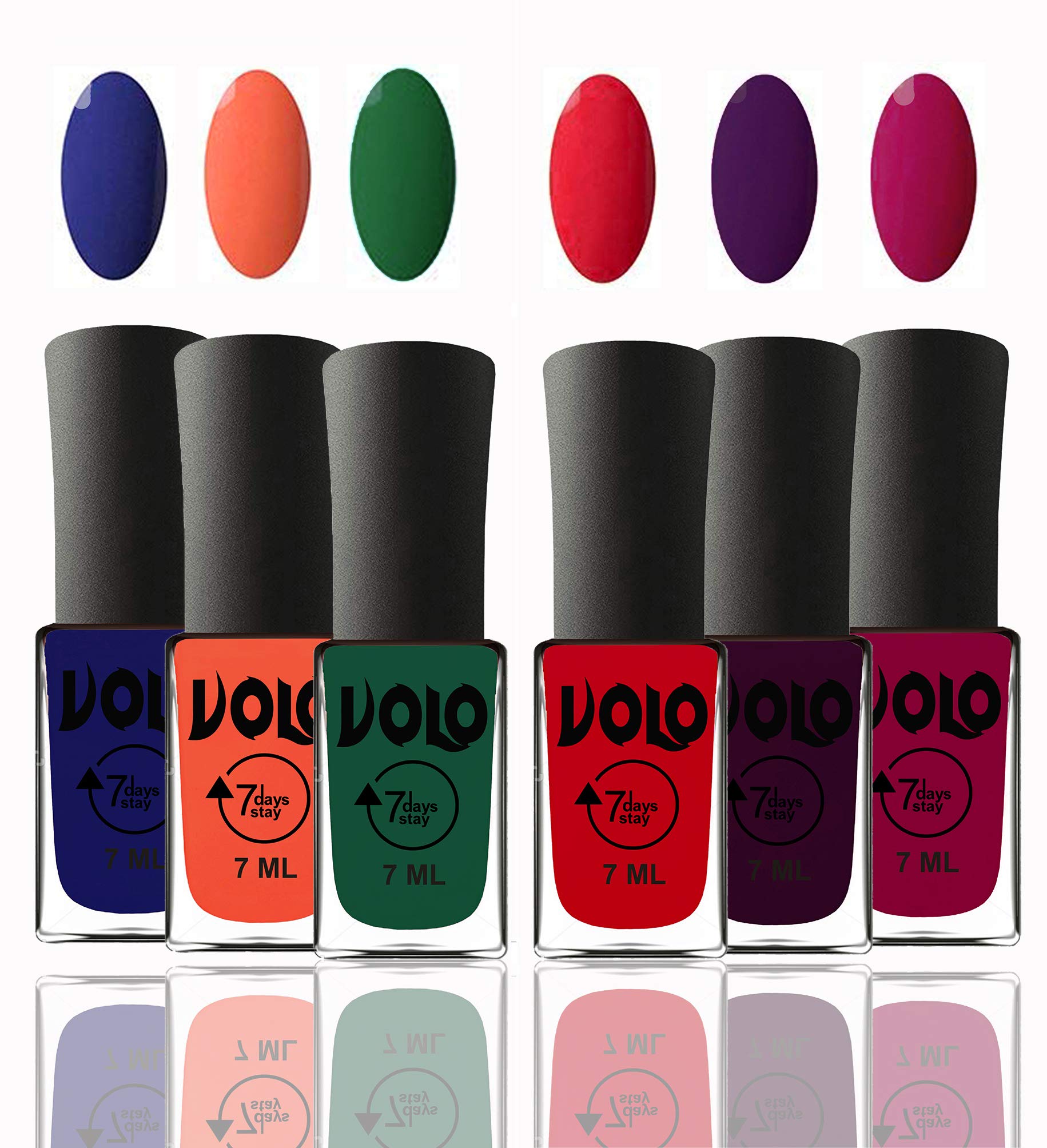 Volo 12 Colors Long Lasting Nail Polish Set for Women & Girls - Vibrant Multi-Color Nail Paints for Daily Wear, Parties & Special Occasions