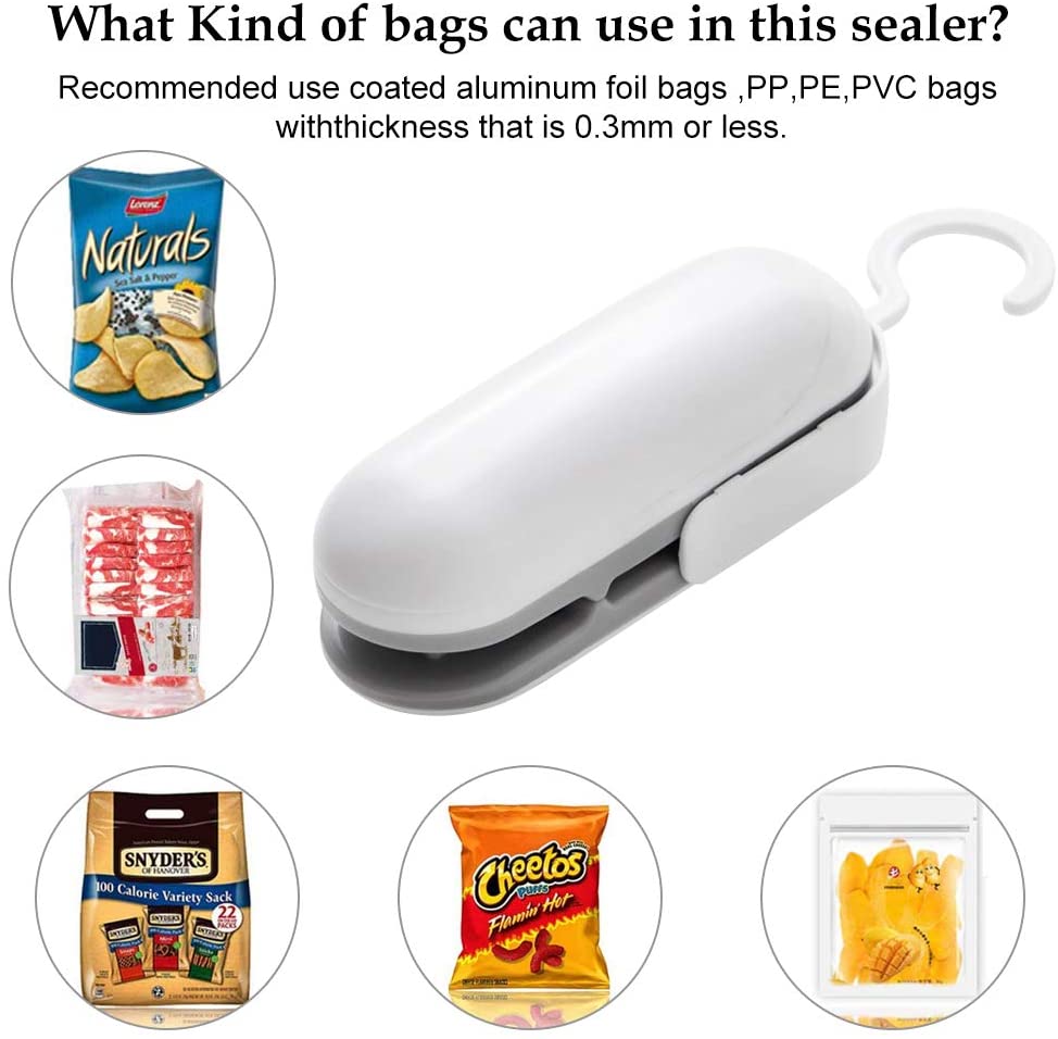 Instaheat Electric Bag Sealer for Food Storage - Portable Heat Sealing Machine for Vacuum Bags, Snacks, Coffee, Grains | Perfect for Kitchen, Camping, Travel & Meal Prep