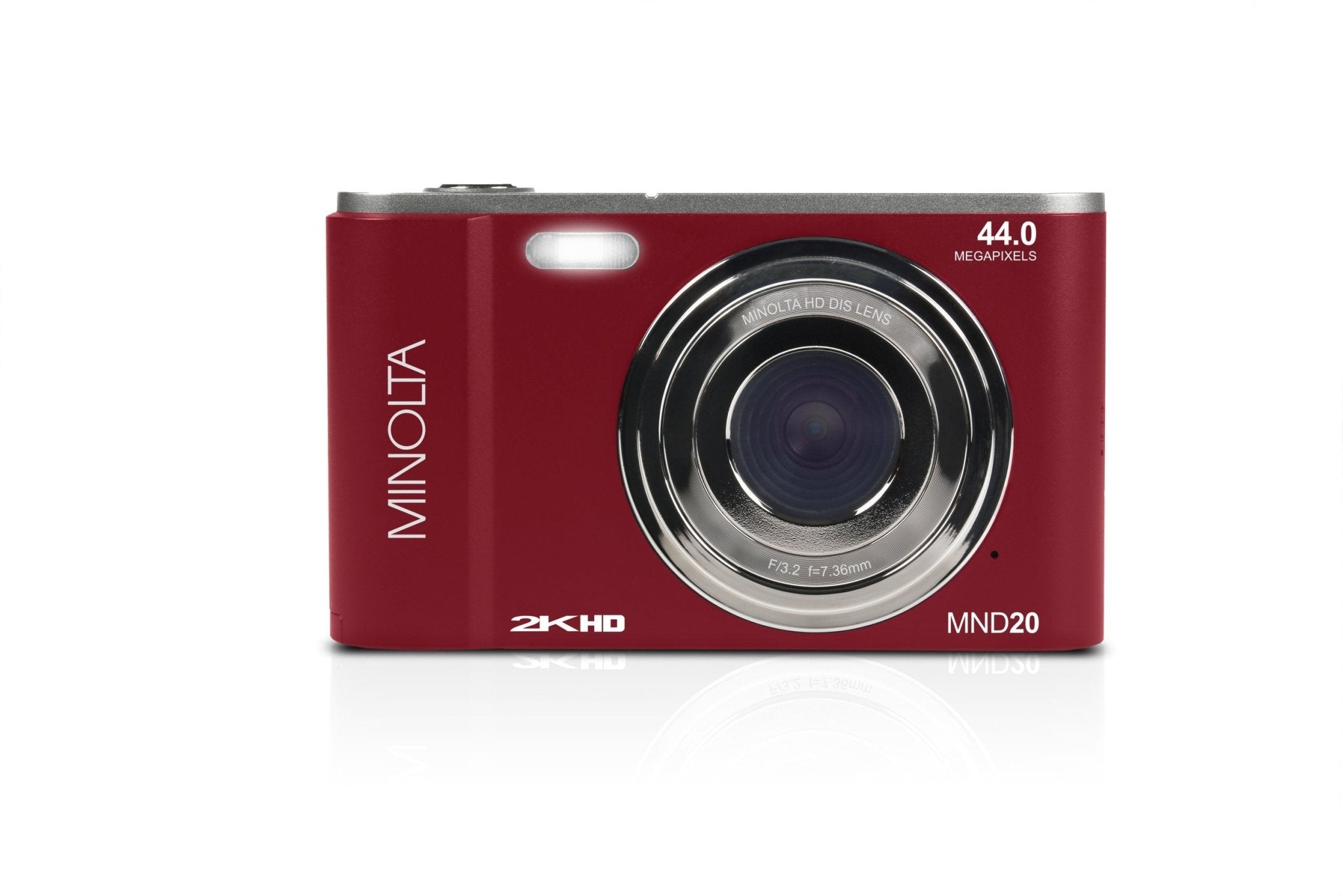 Minolta MND20 44MP 2.7K Quad HD Digital Camera with 3