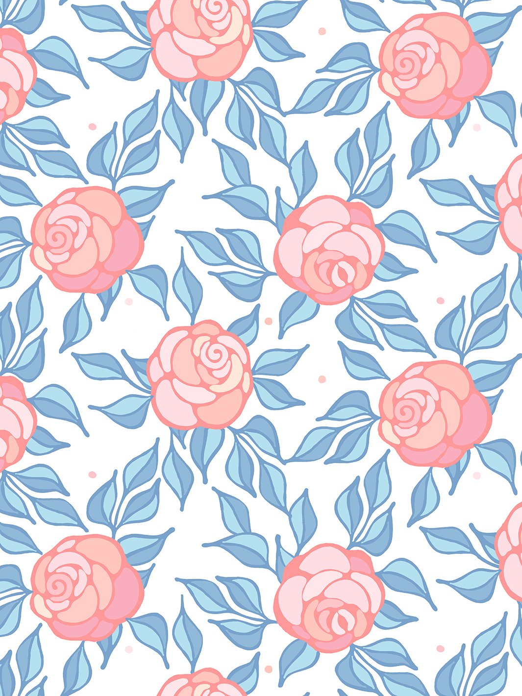 Barbie™ Groovy Floral Wallpaper - Pale Blue Vintage Design for Bedroom & Nursery Decor