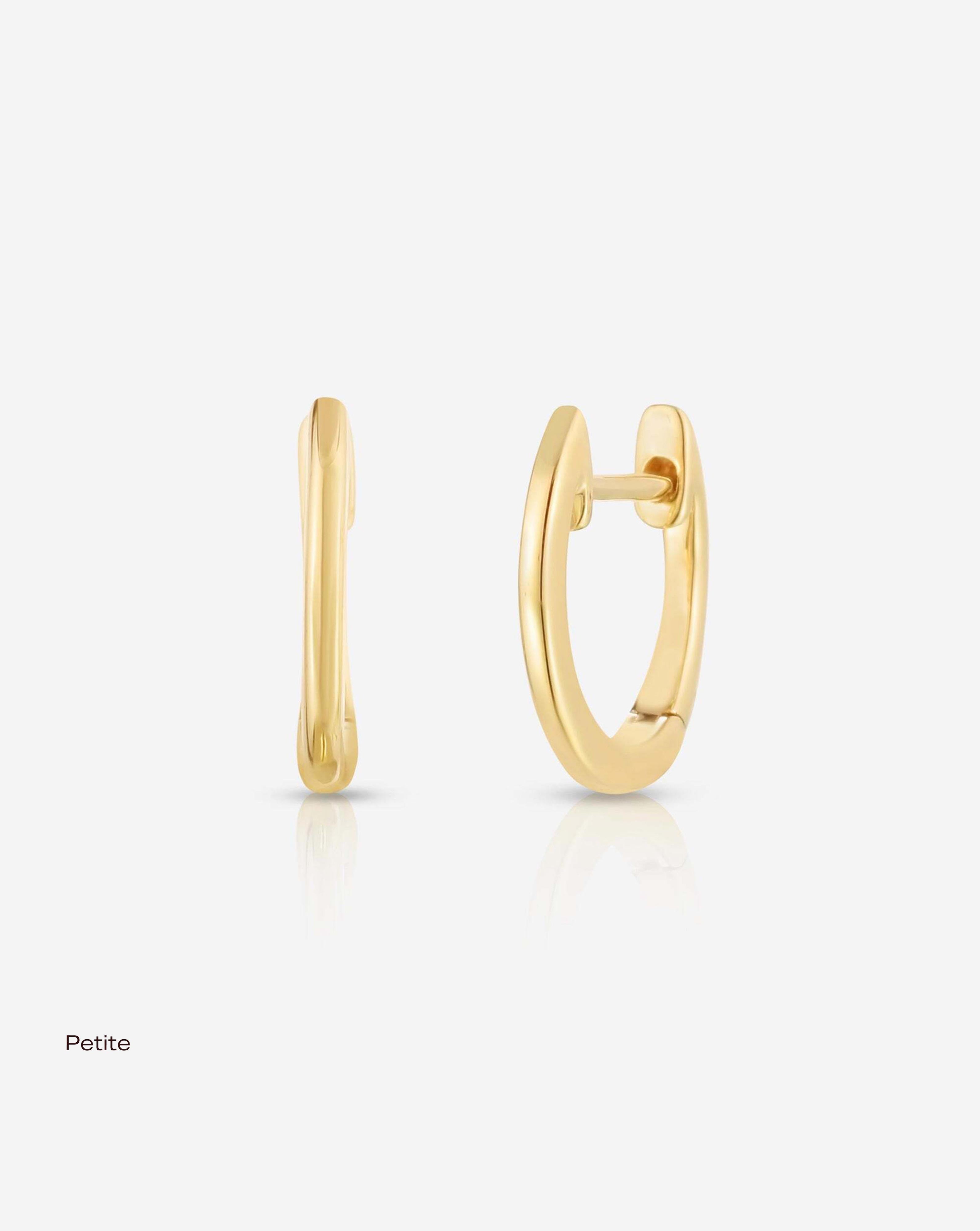 Classic Gold Huggie Hoop Earrings for Women - 14K Gold Plated Small Hoops - Perfect for Everyday Wear, Gifts & Special Occasions
