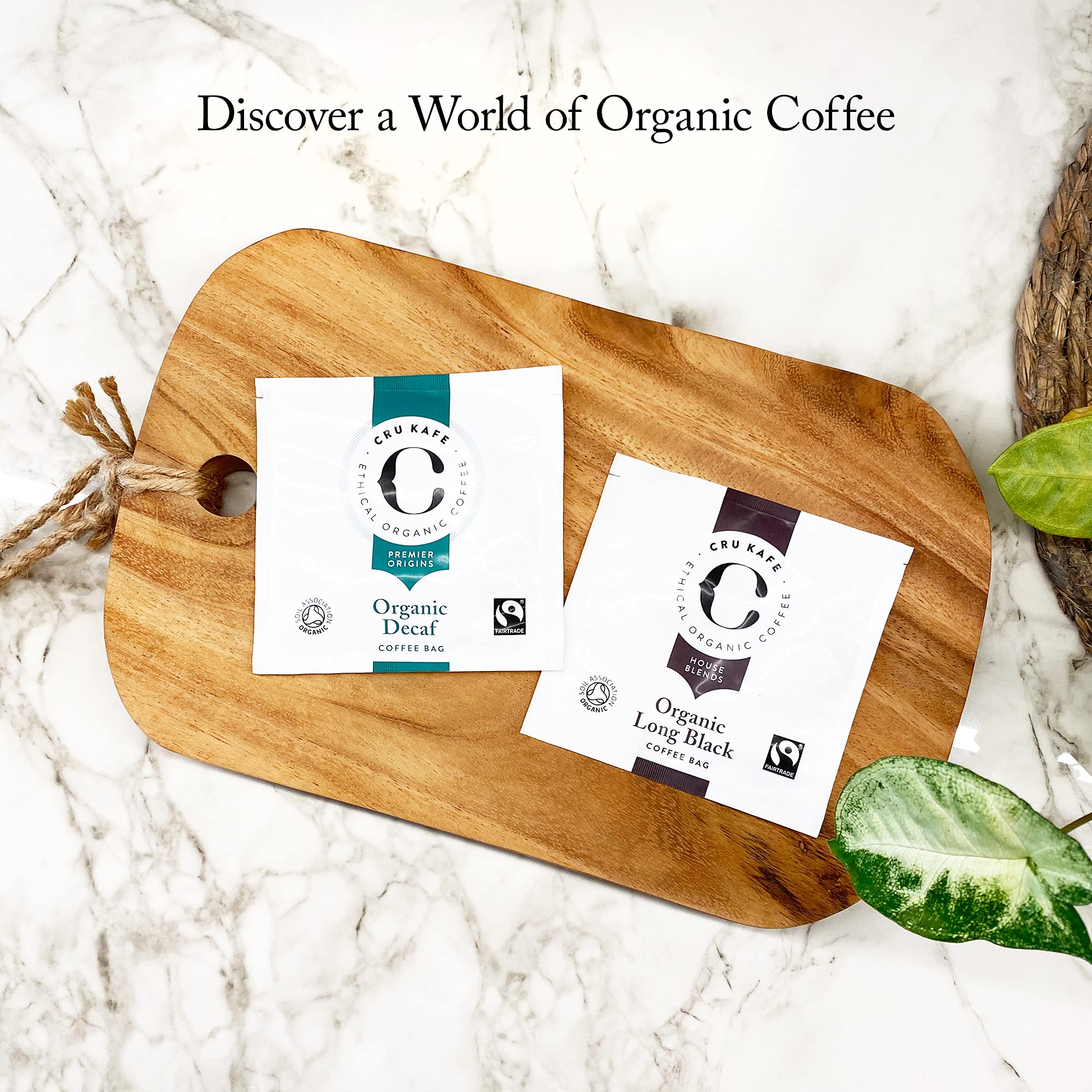 Cru Kafe Premium Coffee Bags - Strong Bold Flavor with Smoky-Sweet Notes (30 Count) | Perfect for Camping, Office & Quick Brewing at Home