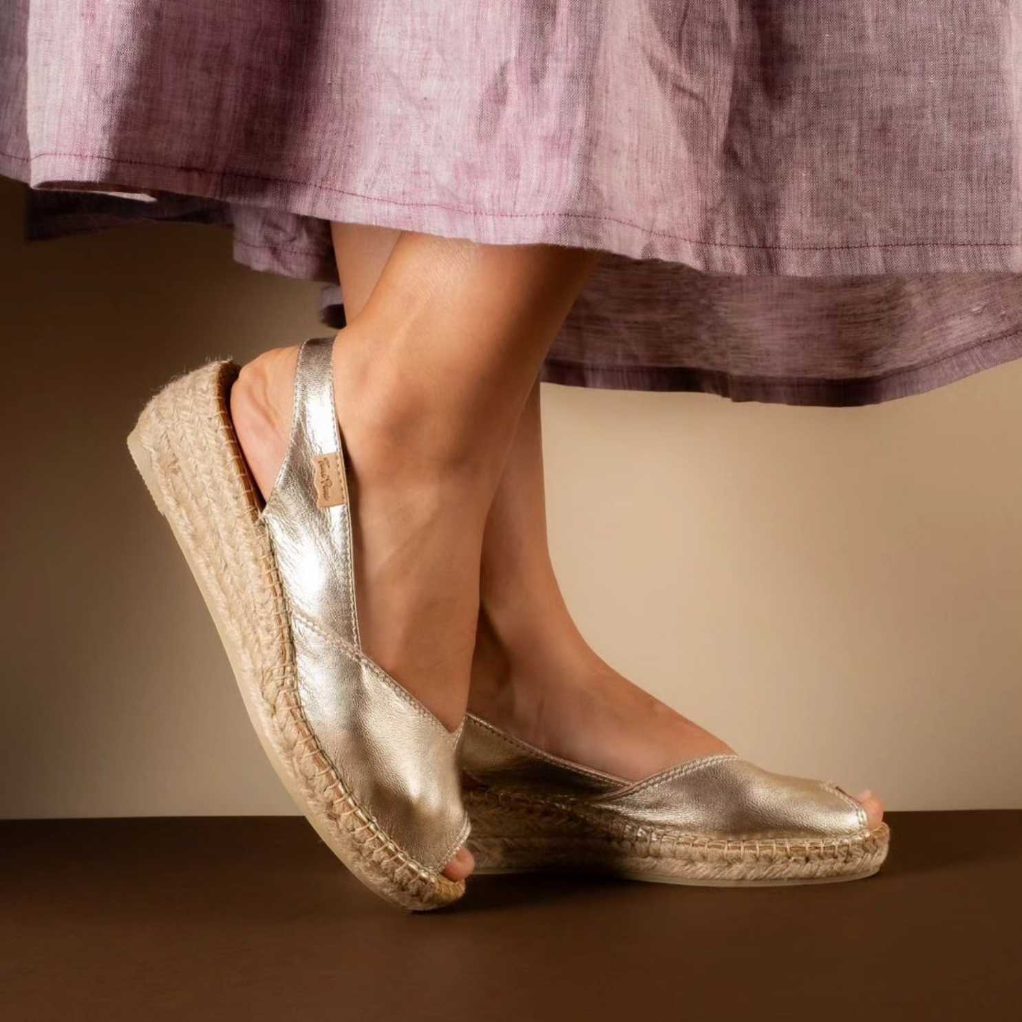 Bernia P Women's Plain Leather Wedge Espadrilles - Comfortable Casual Summer Shoes for Beach, Vacation & Everyday Wear