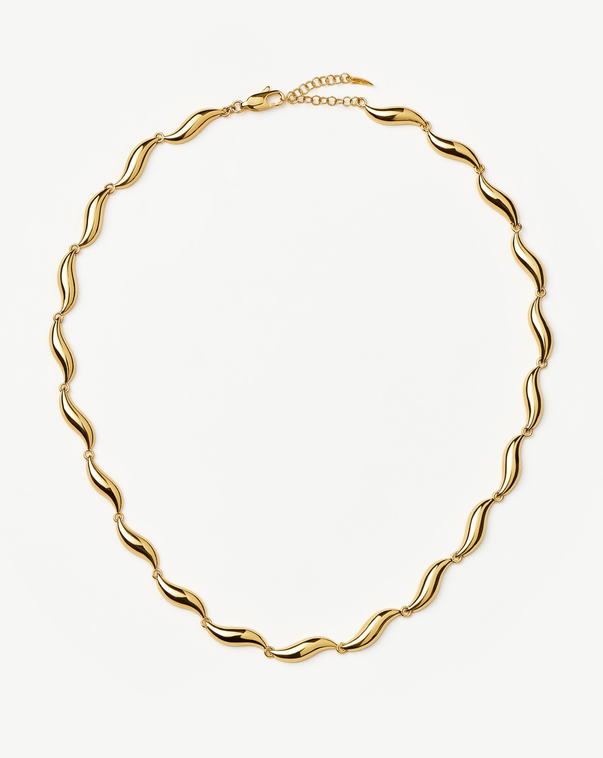 Savi Signature Link Chain Necklace - 18k Gold Plated Women's Jewelry for Everyday Wear & Special Occasions