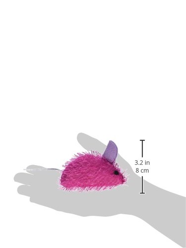 Organic Shaggy Mouse Catnip Toy for Kittens - Natural & Safe Cat Chew Toy for Indoor Play, Teething Relief & Stress Relief