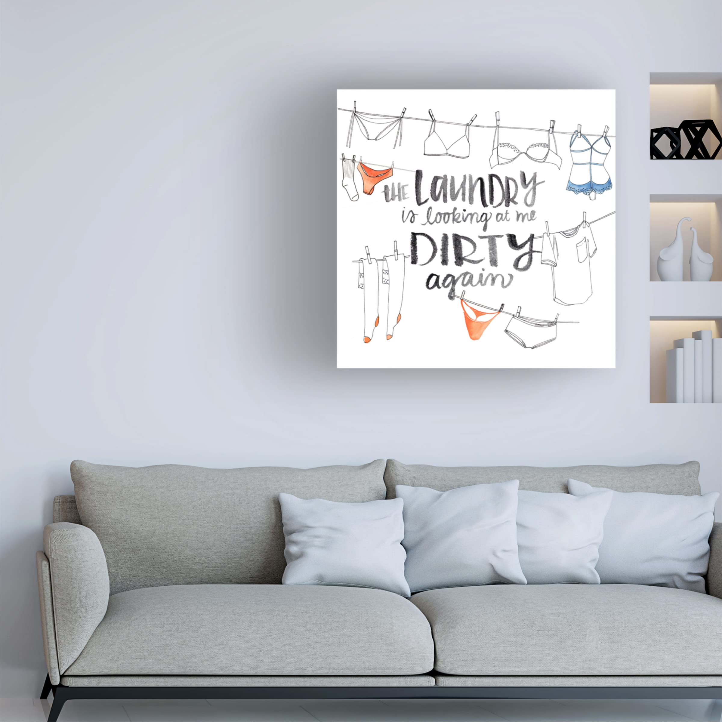 Trademark Fine Art 'Out To Dry II' Canvas Wall Art by Jennifer Paxton Parker - Perfect for Living Room, Bedroom & Office Decor