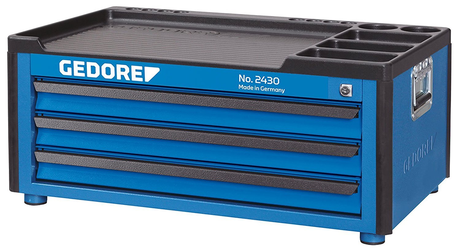 GEDORE 3-Drawer Blue Tool Chest - Heavy Duty Steel Toolbox for Mechanics & DIY - Workshop & Garage Storage Solution