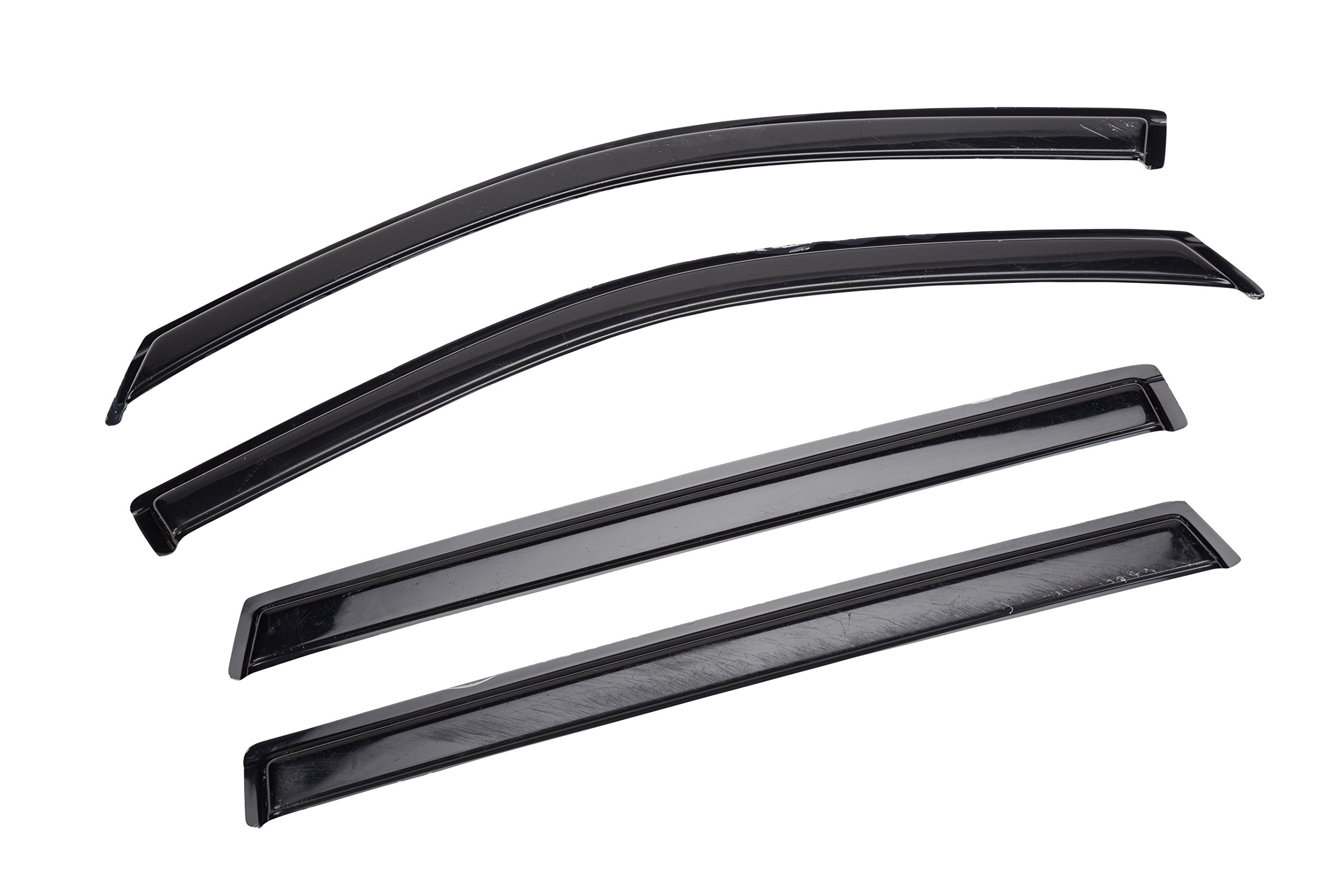 ACDelco GM Accessories 19202164 Smoke Black Tape-On Side Door Window Weather Deflector Set for Enhanced Vehicle Protection and Style
