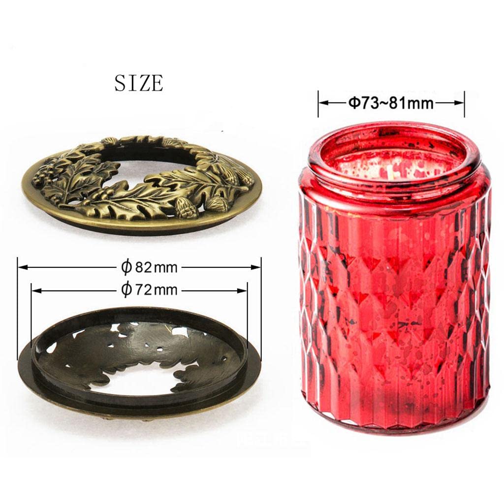 Dragonfly Lid Jar Candle Topper - Even Burning Candle Cover for Home Decor Accessories | Perfect for Mason Jars, Candle Shades & Sleeves | Ideal for Living Room, Bedroom & Wedding Decor