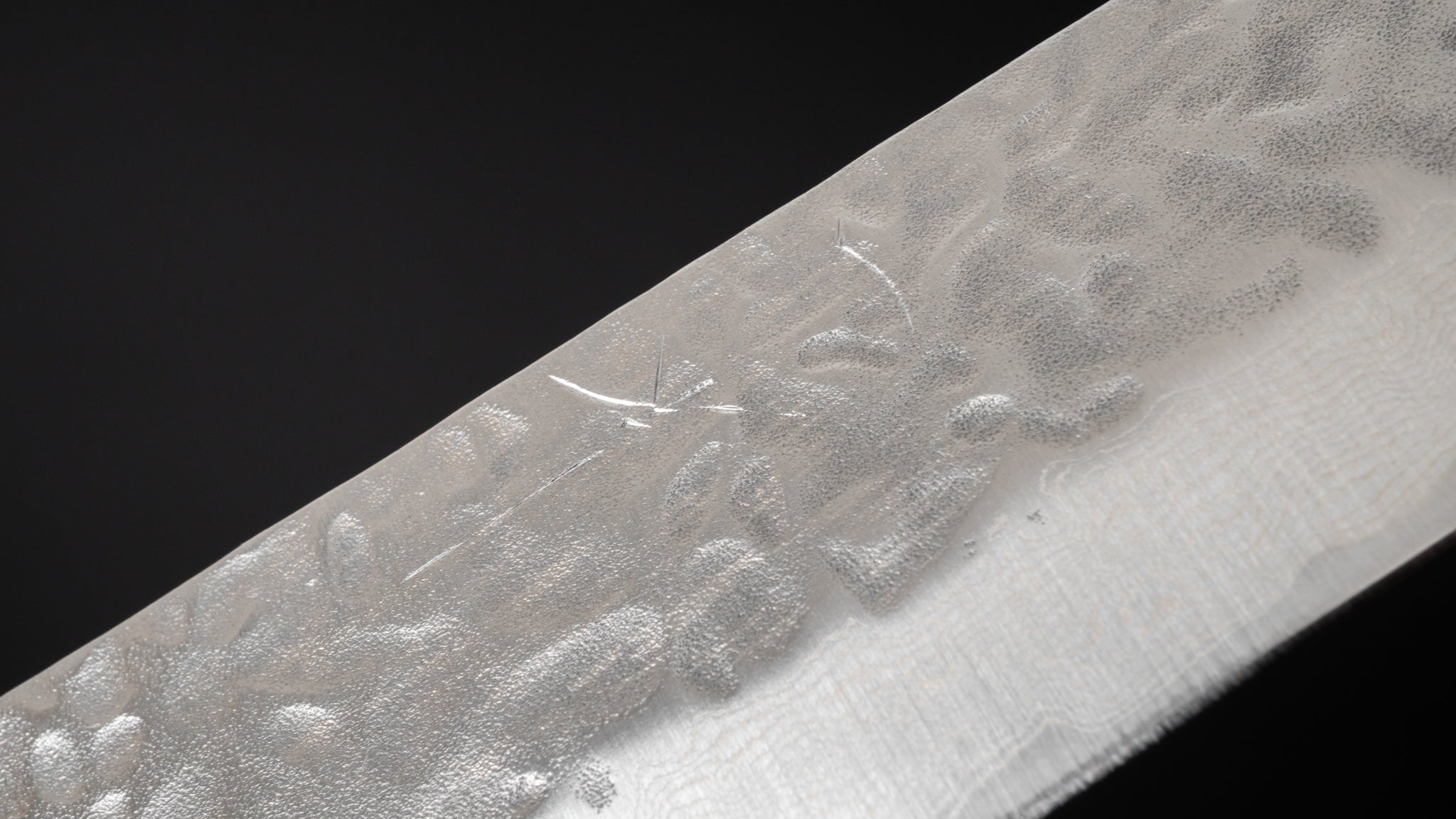 Premium Hitohira Futana 240mm Sujihiki Knife - Stainless Tsuchime Damascus Blade with Cherry Wood Handle - Perfect for Slicing Sashimi, Roasts & Sushi Preparation