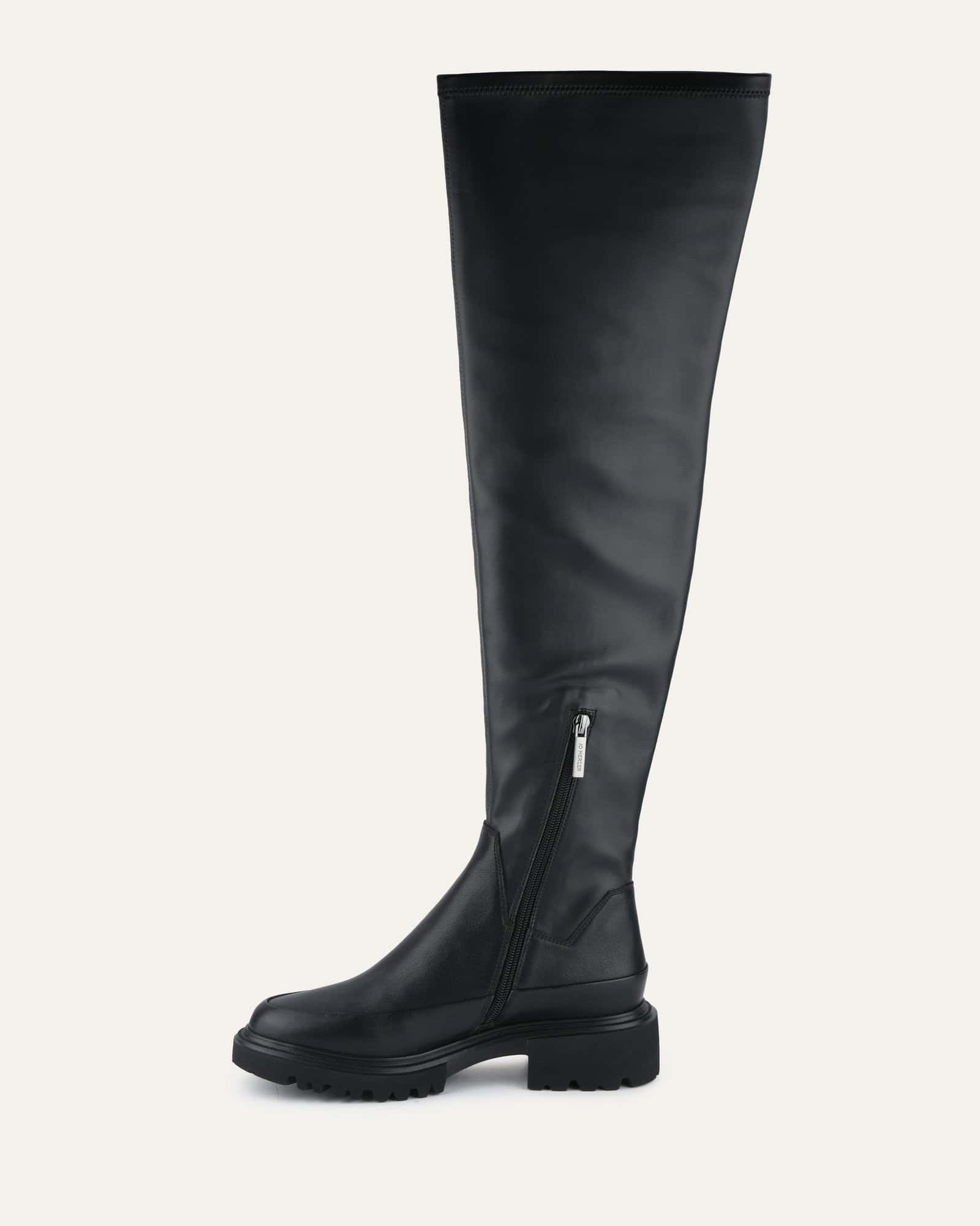 Ella Women's Over The Knee Boots - Black Suede High Heel Booties for Fall & Winter | Stylish & Comfortable for Party, Date Night & Office Wear