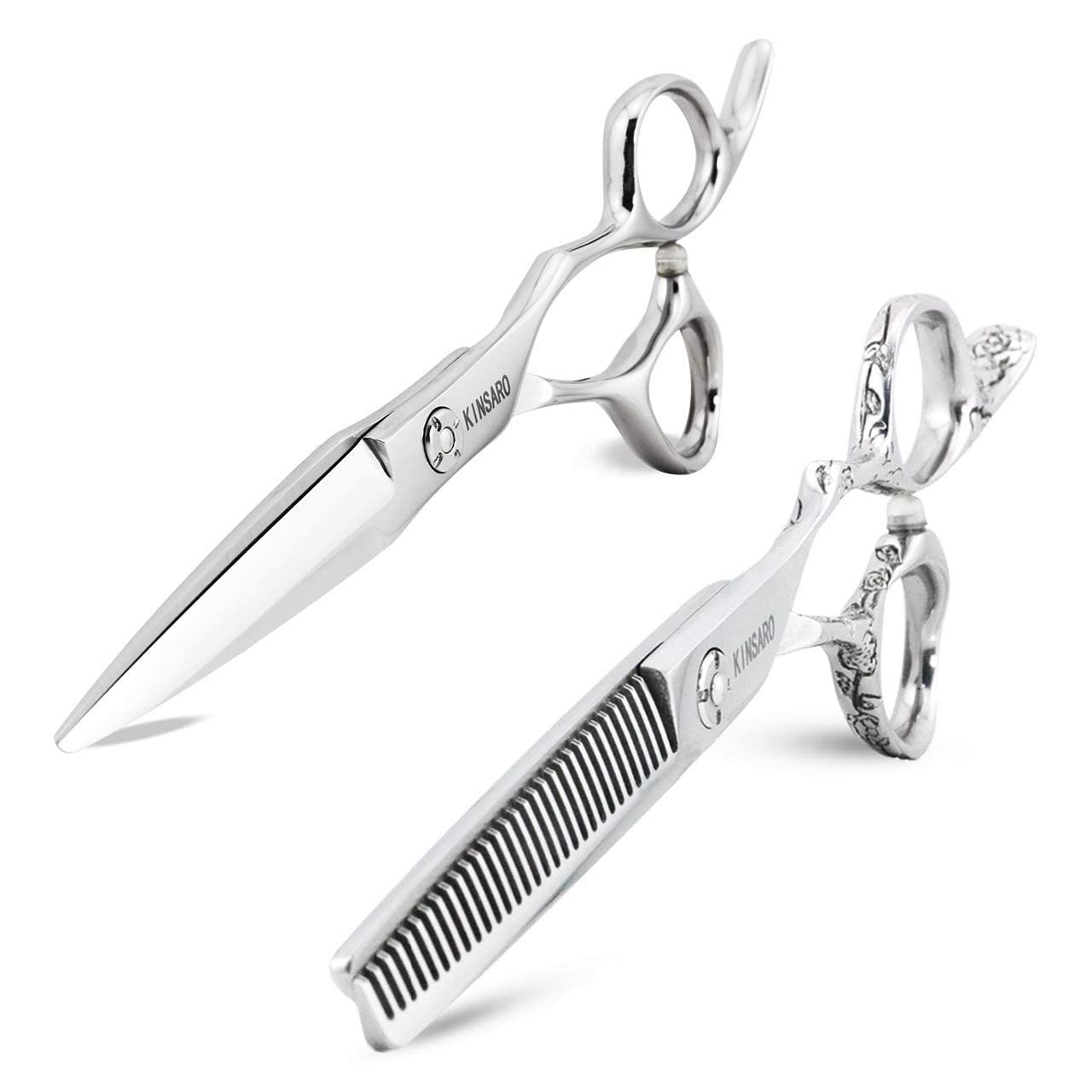 Professional 6 Inch Hair Cutting Scissors & Thinning Shears Set - Barber Stylist Tools for Precision Haircuts & Texturizing | Salon & Home Use