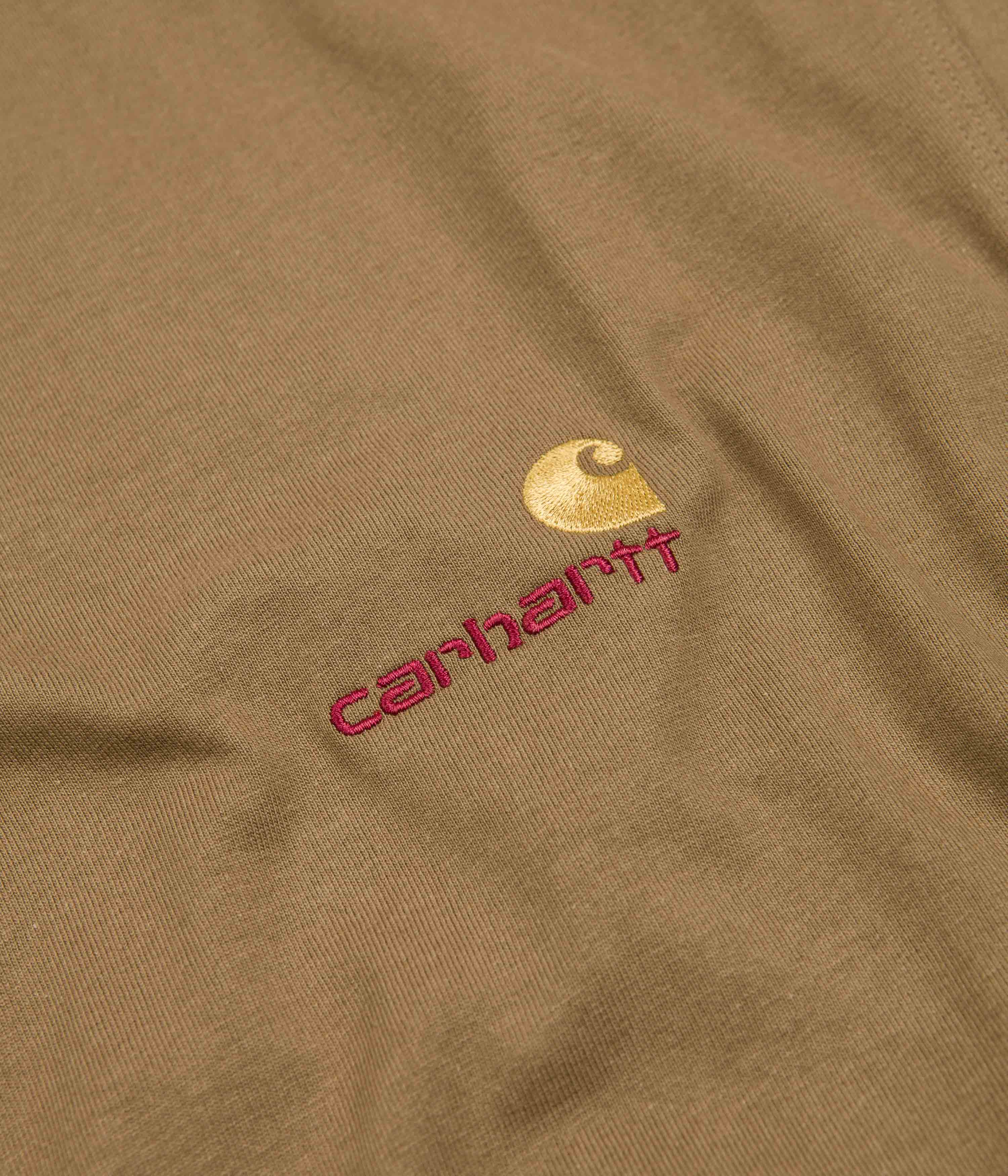 Carhartt American Script T-Shirt for Men & Women - Buffalo Plaid Cotton Tee - Comfortable Casual Wear for Work, Outdoor & Everyday Use