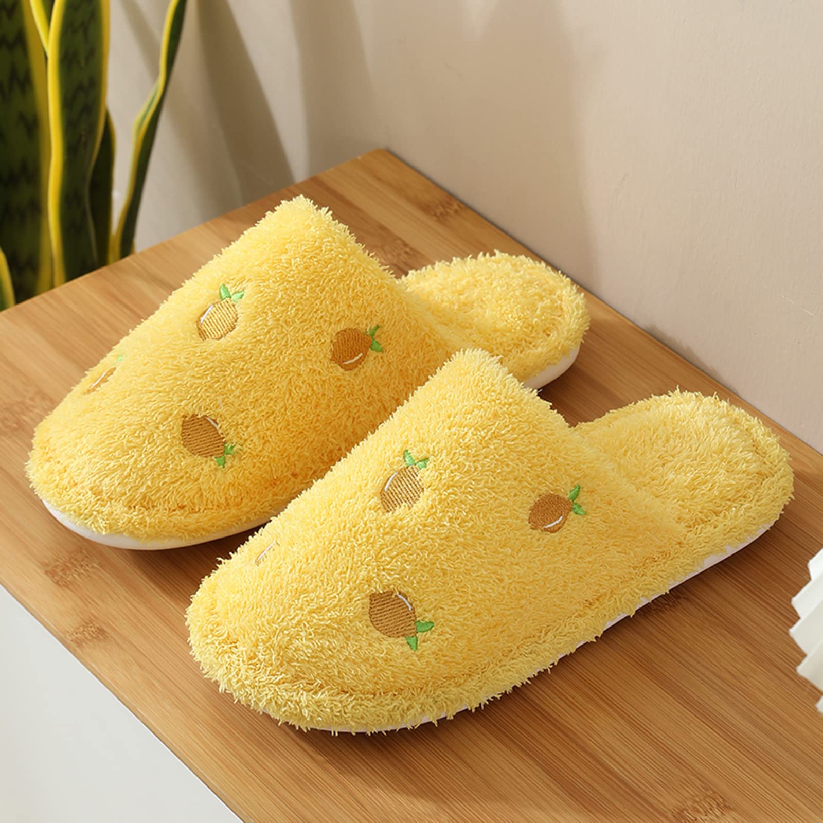 Cozy Women's & Men's Non-Slip Winter Slippers - Warm Fleece-Lined Cotton House Shoes for Indoor/Outdoor Use - Perfect for Home, Office & Cold Weather Comfort