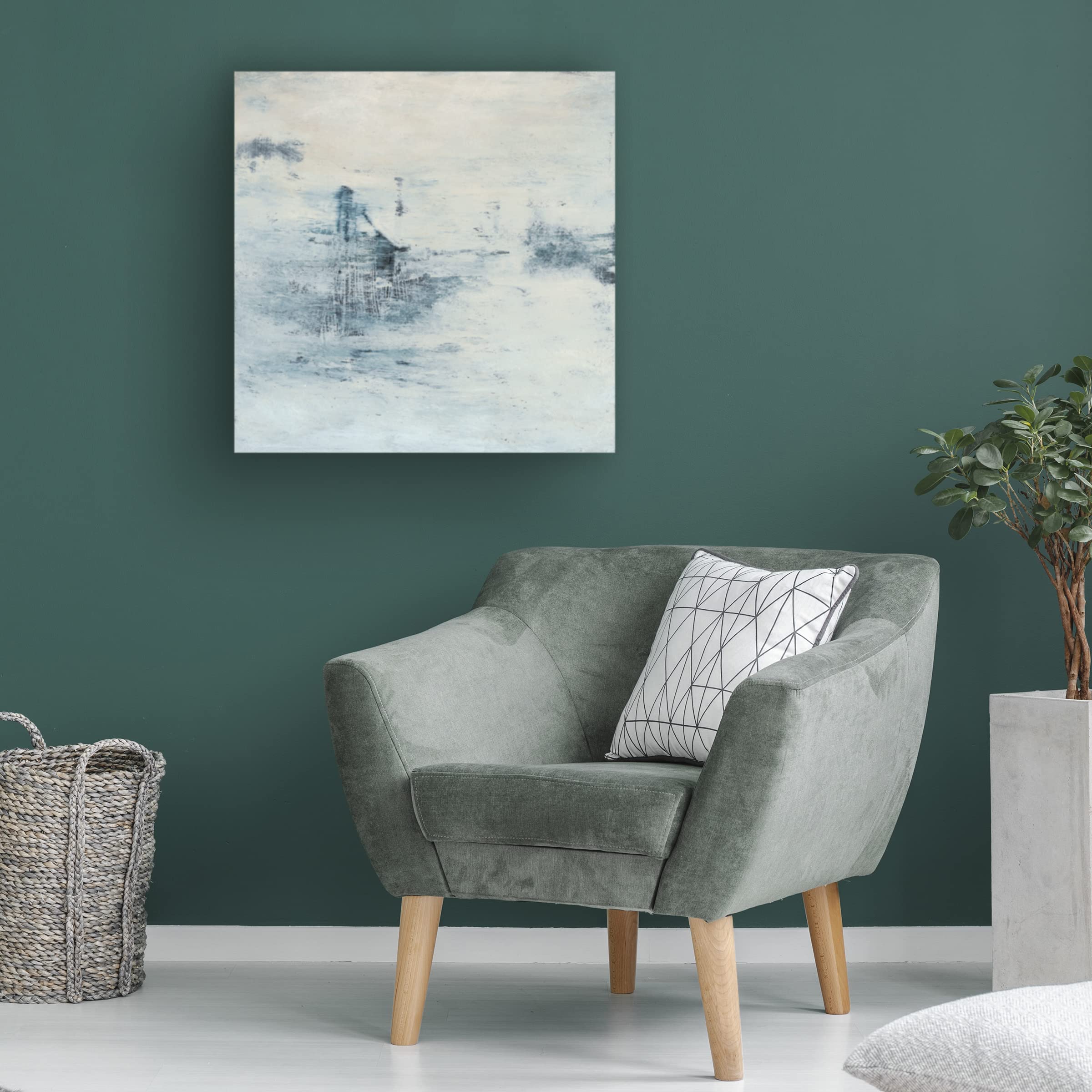 Sharon Gordon 'Fog Lifting V' Canvas Wall Art Print - Modern Landscape Painting for Living Room, Bedroom & Office Decor
