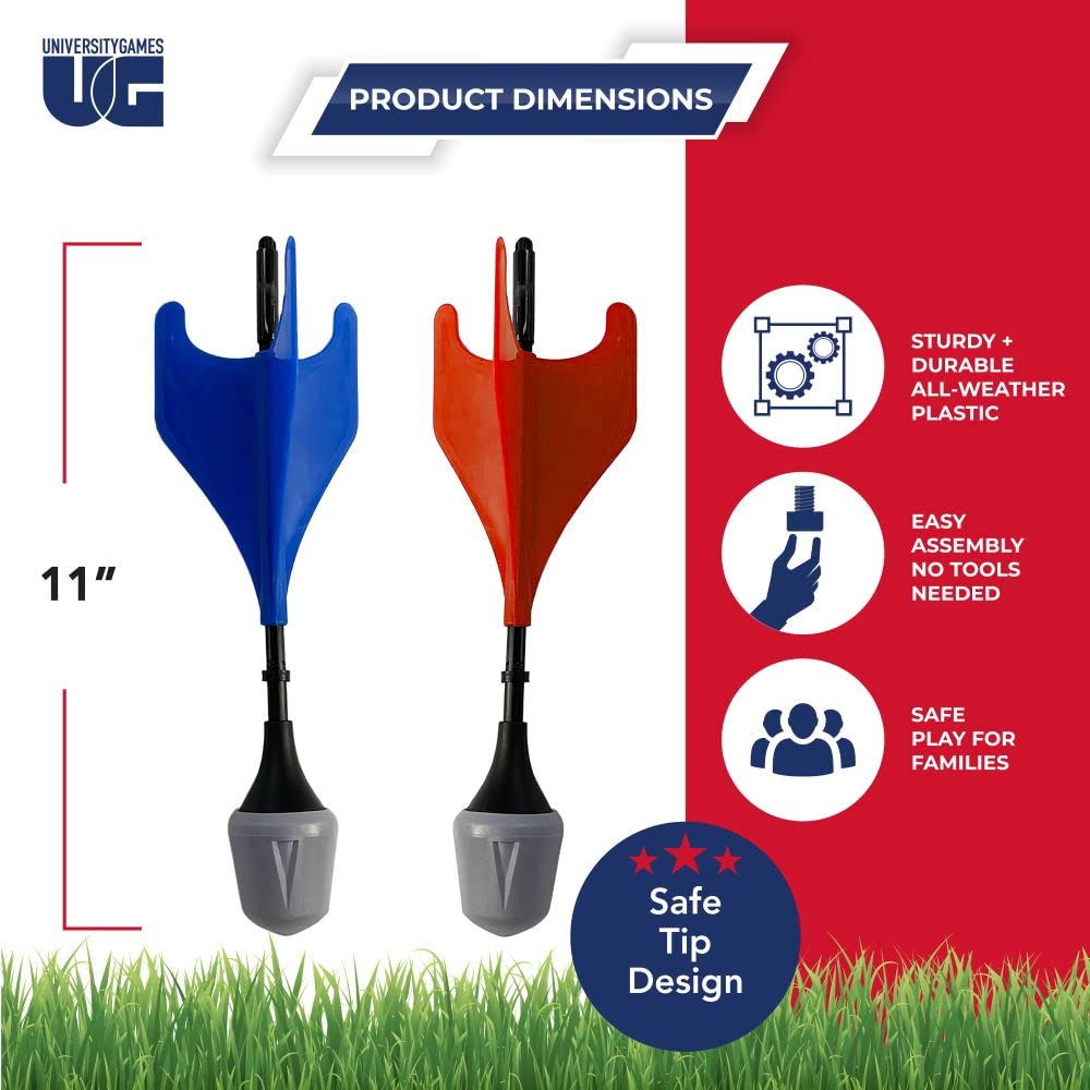 University Games Lawn Darts - Classic Toss Game for Families, Indoor & Outdoor Backyard Party Toy, Perfect for Picnics, BBQs, and Family Gatherings