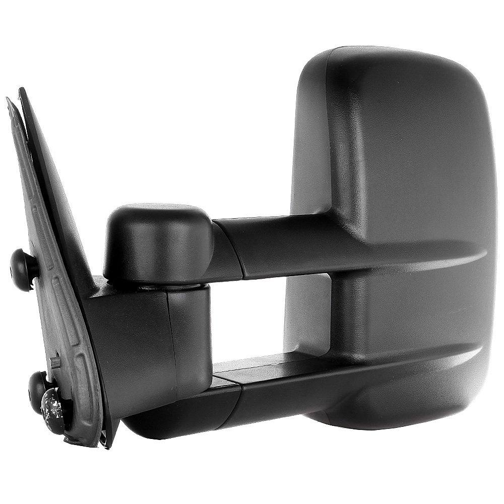 Left Right Manual Telescopic Tow Mirrors Pair Set - Replacement Towing Mirrors for 1999-2007 Chevy Silverado & GMC Sierra Pickup Trucks (07 Classic) - Manual Adjustment, Non-Heated, No Turn Signal - Perfect for Towing Trailers, Boats & Heavy Loads