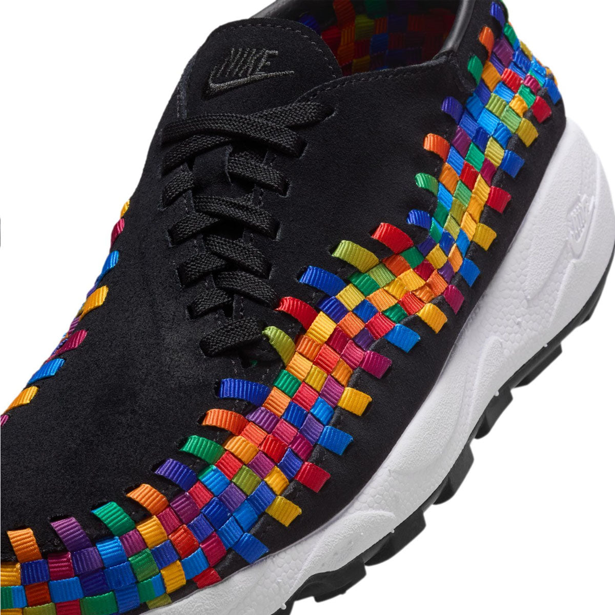 Footscape Woven Rainbow Sneakers - Lightweight Breathable Running Shoes for Men & Women | Perfect for Jogging, Gym Workouts & Casual Streetwear Fashion