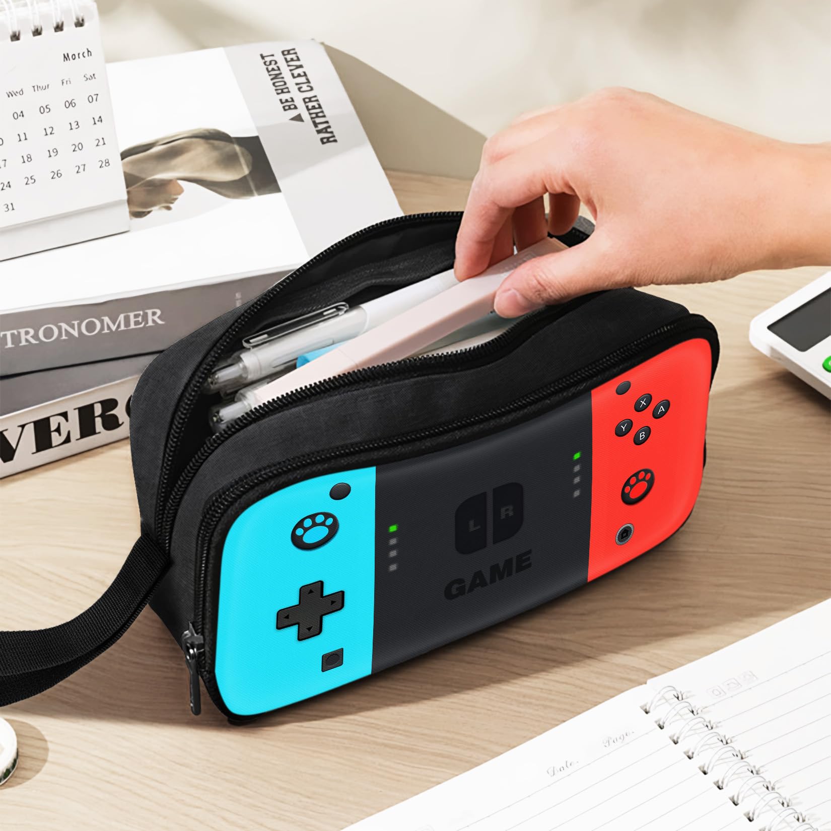 Gamer Pencil Case for Boys - Large Capacity School Organizer for Teens | Study & Gaming Essentials