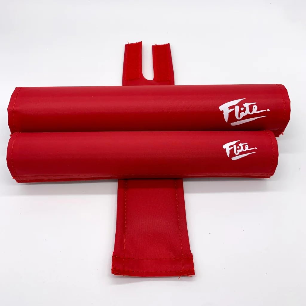 Vintage 80s Style BMX Bike Handlebar Pad Set by Flite - Extra Wide Cushion for Comfort & Safety | Perfect for BMX Racing, Freestyle Riding & Bike Customization