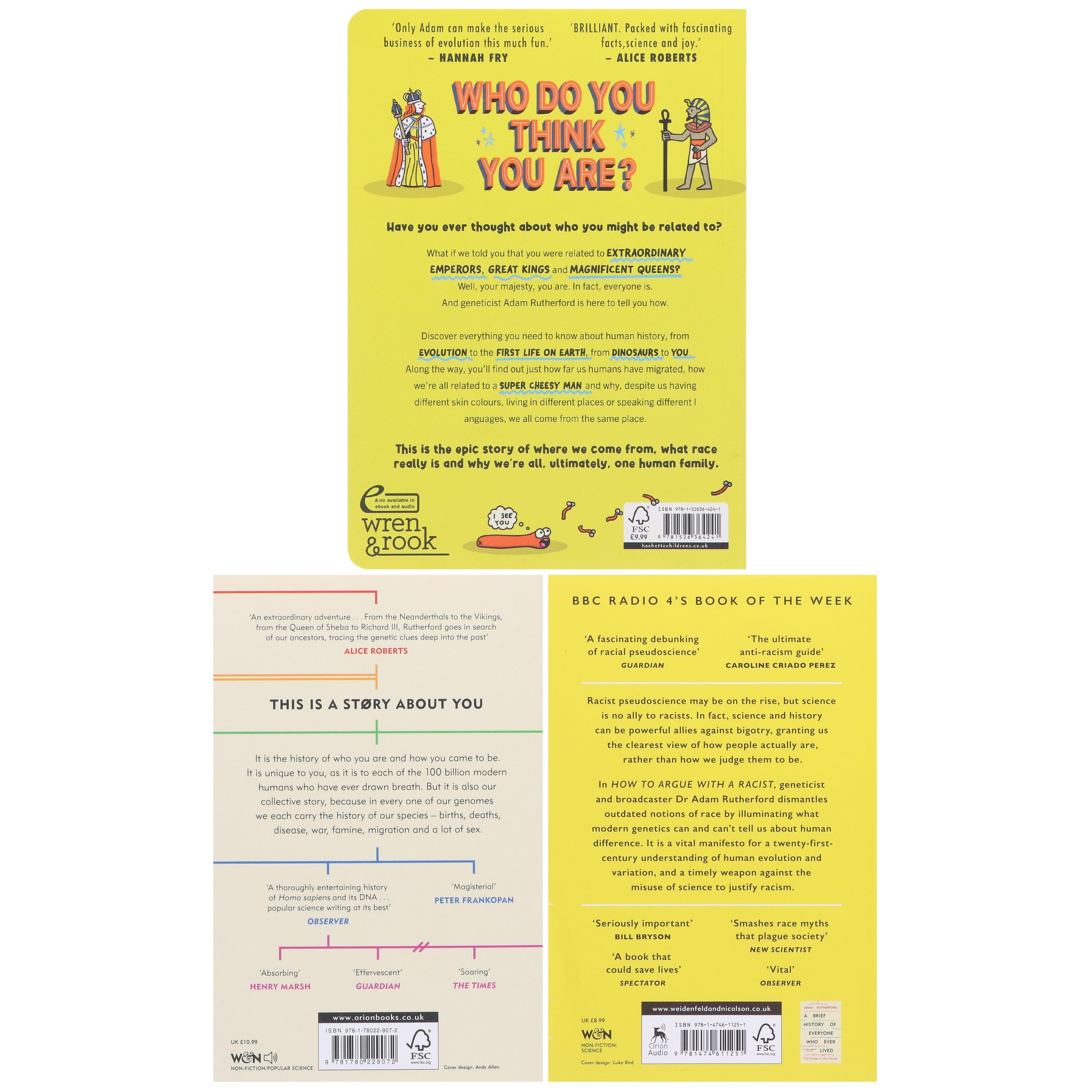 Adam Rutherford 3 Books Collection Set - Nonfiction Paperback Books Bundle - Perfect for Science Lovers & Book Club Discussions