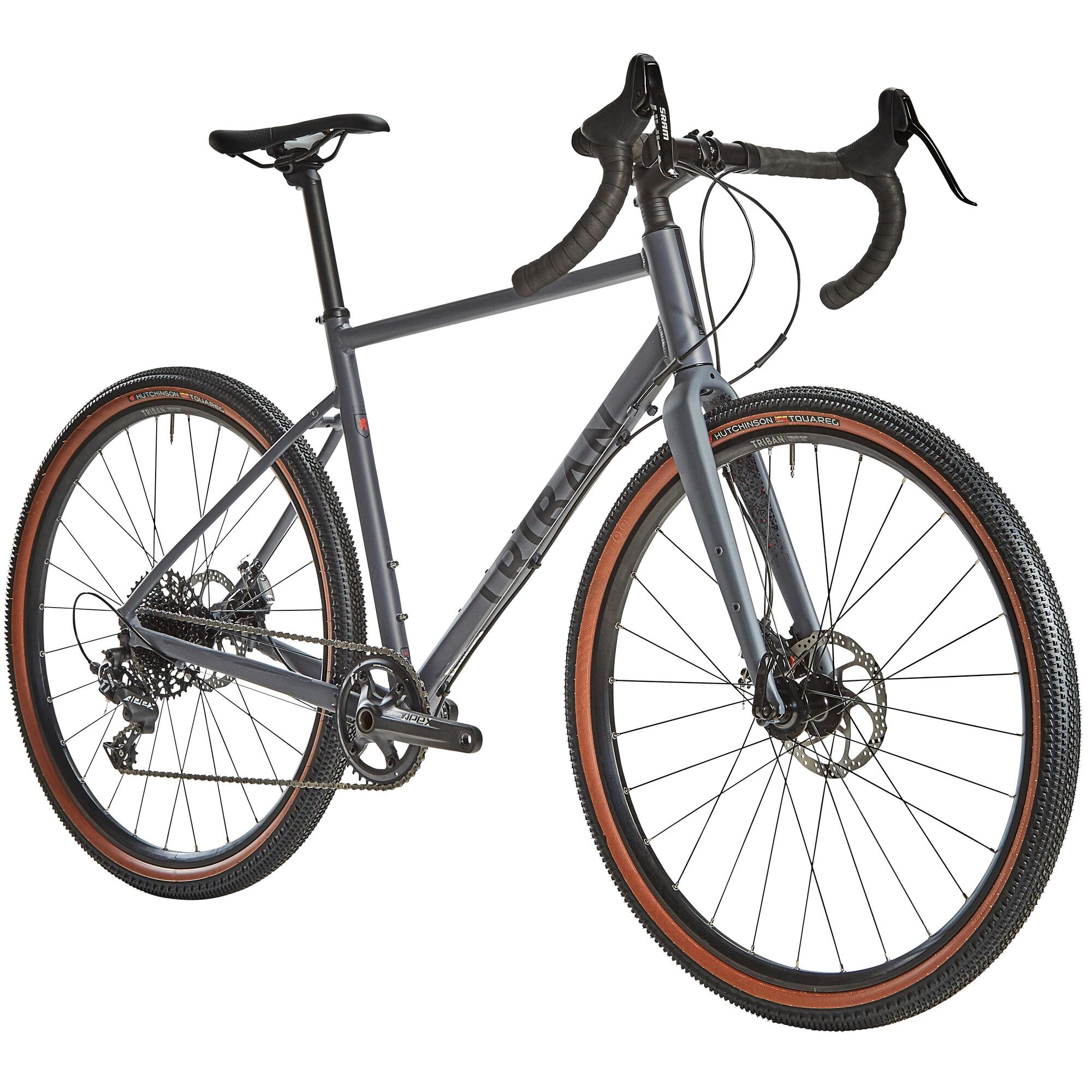Triban GRVL 520 1x Gravel Bike - Lightweight Aluminum Frame, Shimano Drivetrain for Off-Road Adventures - Perfect for Trail Riding, Commuting & Bikepacking