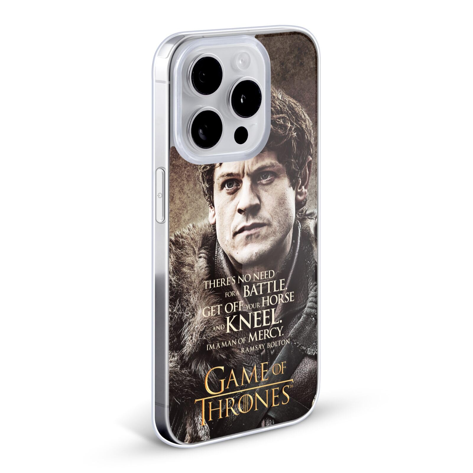 Official HBO Game of Thrones Ramsay Bolton Quotes Soft Gel Case for iPhone 7 Plus/iPhone 8 Plus - Premium Protection with Show-Inspired Design, Perfect for GoT Fans and Daily Use