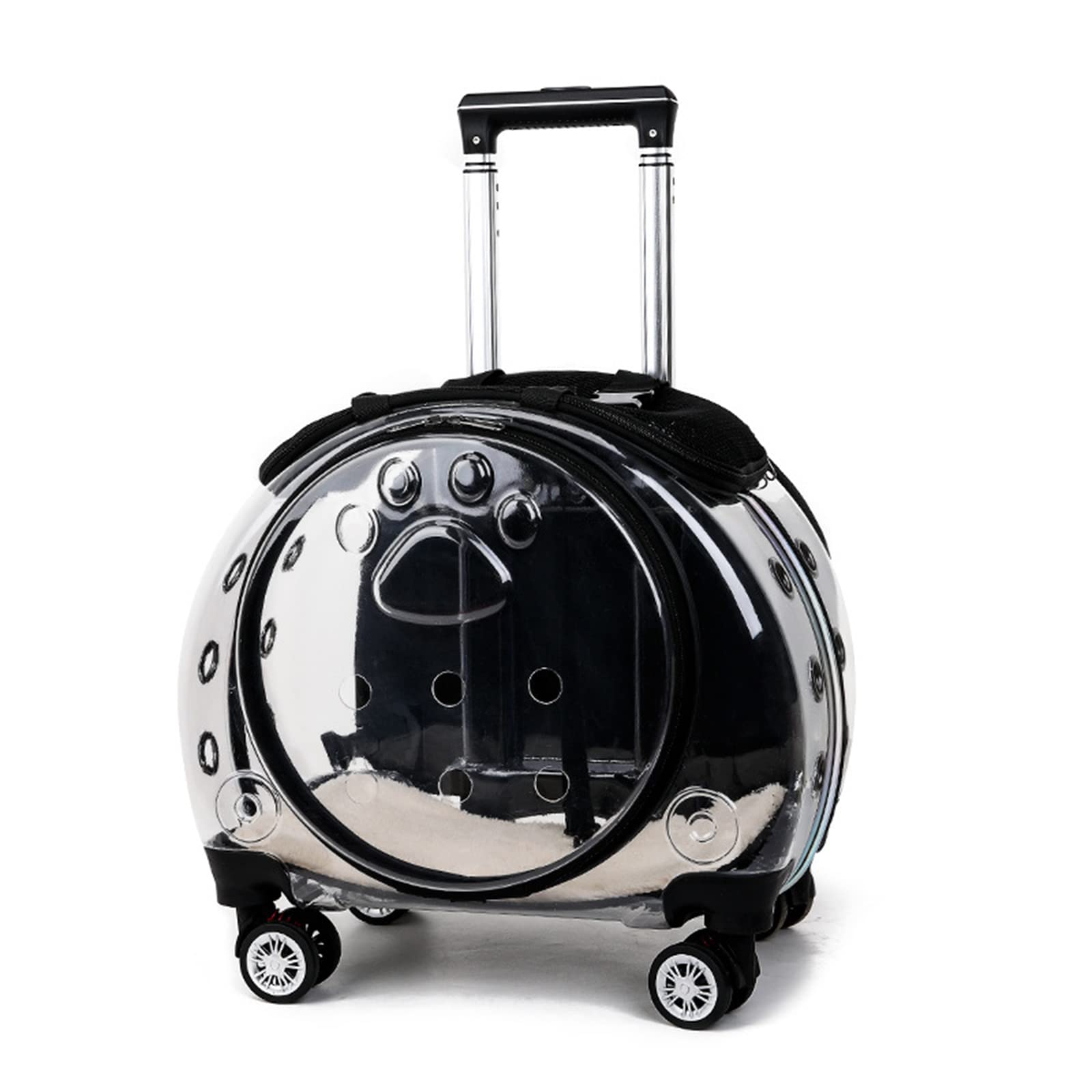 WANGLE 3 in 1 Pet Carrier Backpack for Small Dogs & Cats - Travel, Hiking & Outdoor Adventures - Convertible Rolling Carrier for Puppies & Kittens - Clear Window Design - Perfect for Air Travel, Vet Visits & Daily Commutes