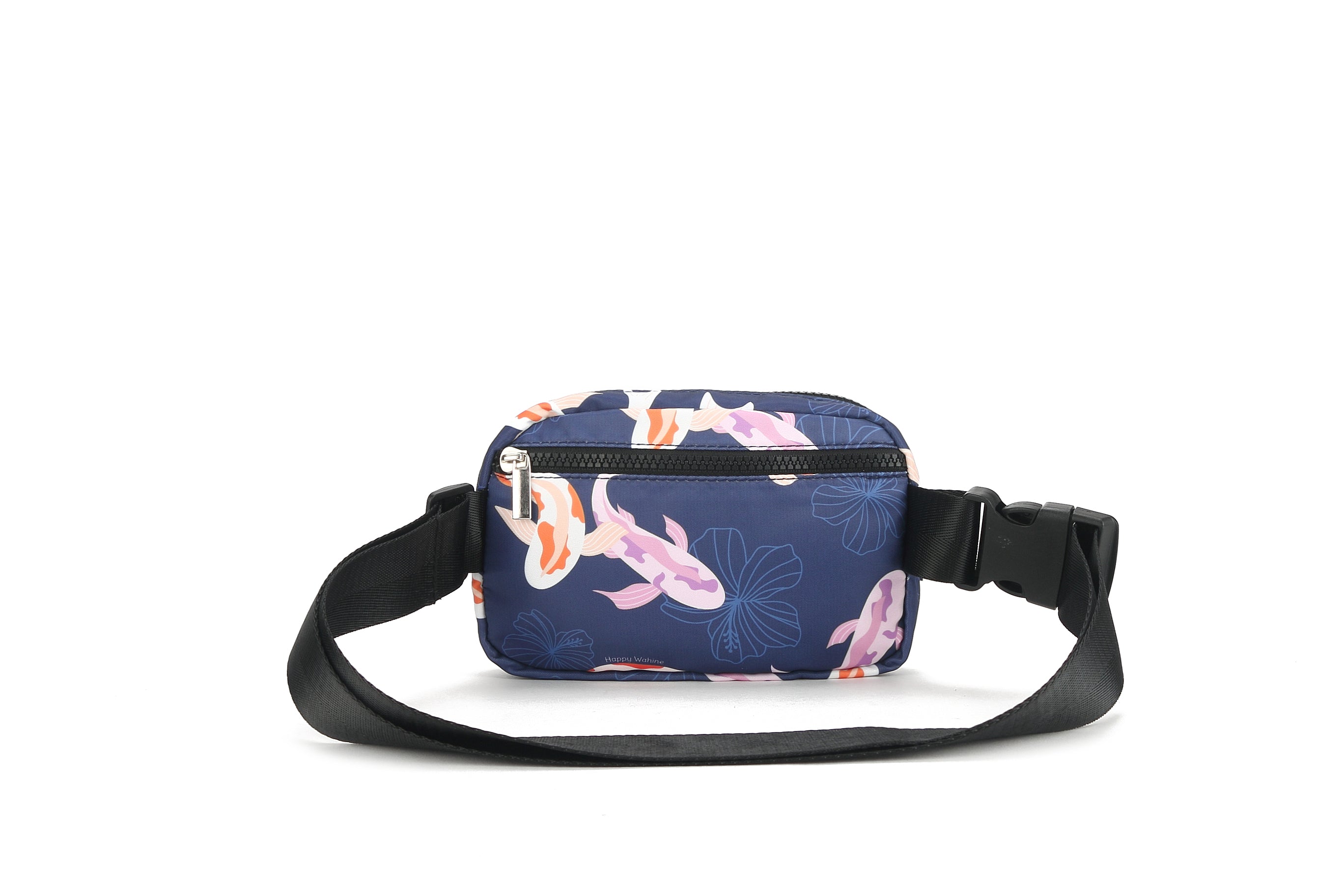 Jenna Koi Navy Belt Bag - Stylish Crossbody Fanny Pack for Women & Men - Perfect for Travel, Running, Hiking & Everyday Use