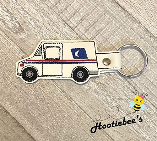 Mail Truck Hand Sanitizer Holder, Lip Balm Holder & Key Fob - Perfect for USPS Drivers, Mail Carriers & Delivery Professionals - Organize Essentials While On The Go