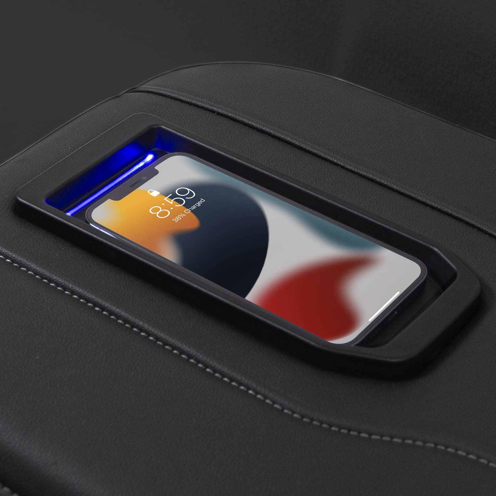 Xipoo 15W Fast Wireless Charger Pad for Chevy Silverado & GMC Sierra (2019-2021) - Center Console Phone Charging Tray | Qi-Certified Fast Charging | Perfect for Road Trips & Daily Commutes