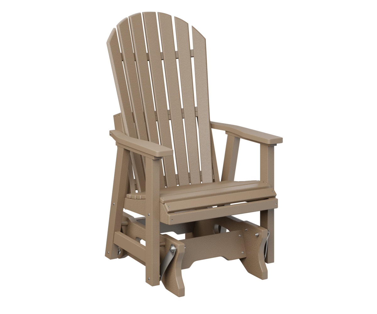 Berlin Gardens Comfo Back Single Glider - Outdoor Patio Rocking Chair with Ergonomic Support for Porch, Garden, or Deck Relaxation | Perfect for Reading, Lounging, and Enjoying Nature