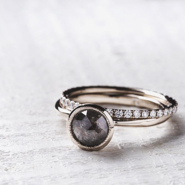 Full Moon Diamond Engagement Ring - 14K White Gold Solitaire Ring for Women - Perfect for Proposals, Anniversaries & Romantic Occasions