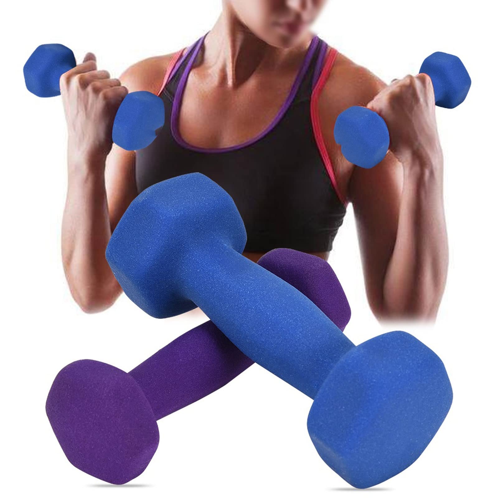 CHDWEY Matte Dumbbell Rack Stand - Adjustable Dumbbell Holder for Home Gym, Weightlifting Equipment, Fitness Weights Storage - Perfect for Strength Training & Small Space Workouts (Purple)
