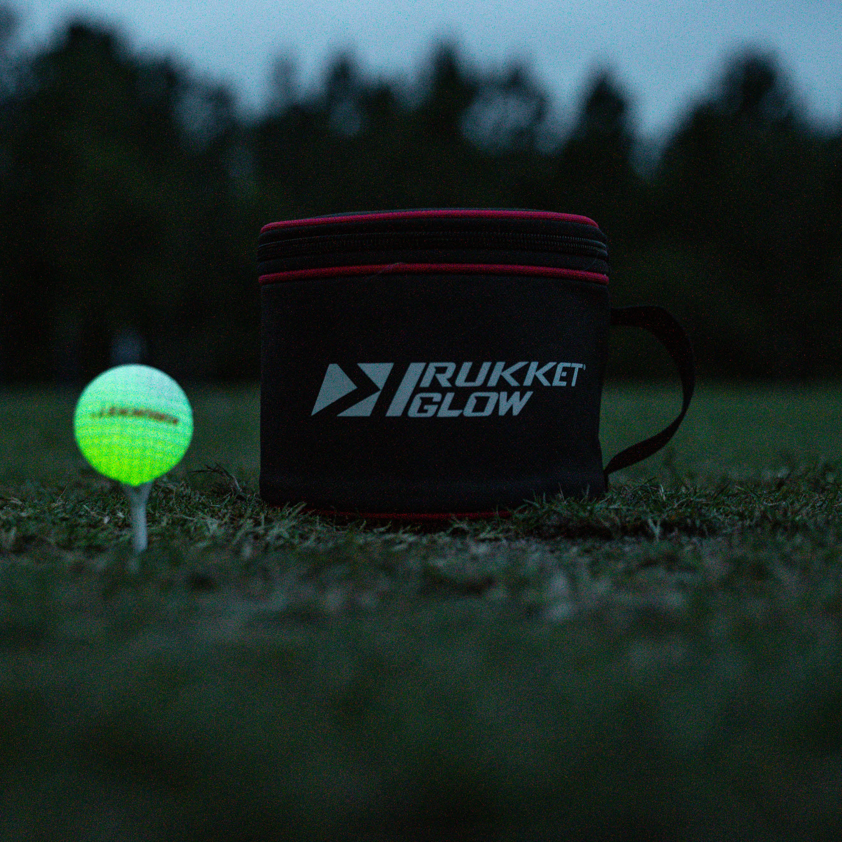 Rukket Glow Golf Set - 12 Glow in the Dark Tru Spin Foam Golf Balls for Night Practice, Backyard Games & Indoor Training | Perfect for Beginners & Kids