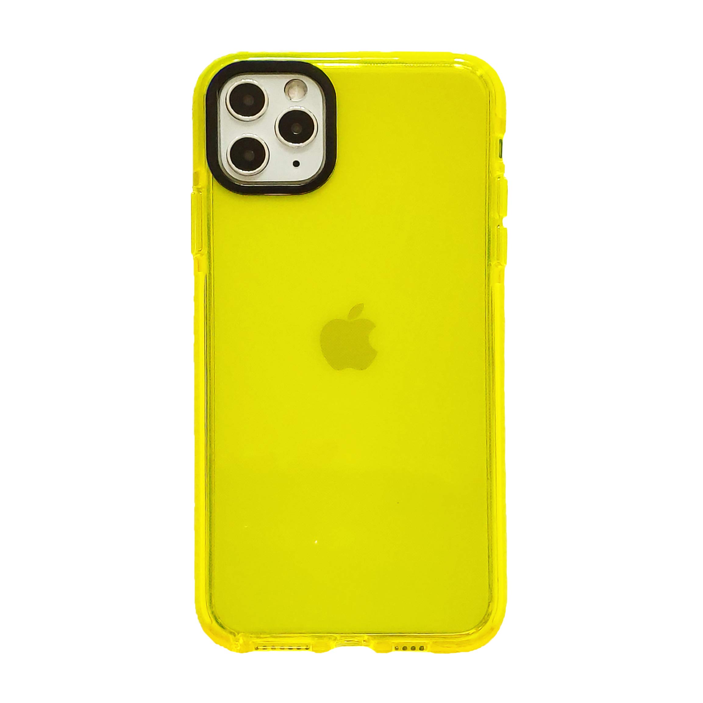 Shockproof Clear TPU Case for iPhone 11 Pro Max (6.5 Inch) - Slim Fit Soft Rubber Protective Cover with Shock-Absorbing Technology | Yellow | Perfect for Daily Use, Outdoor Activities & Travel Protection