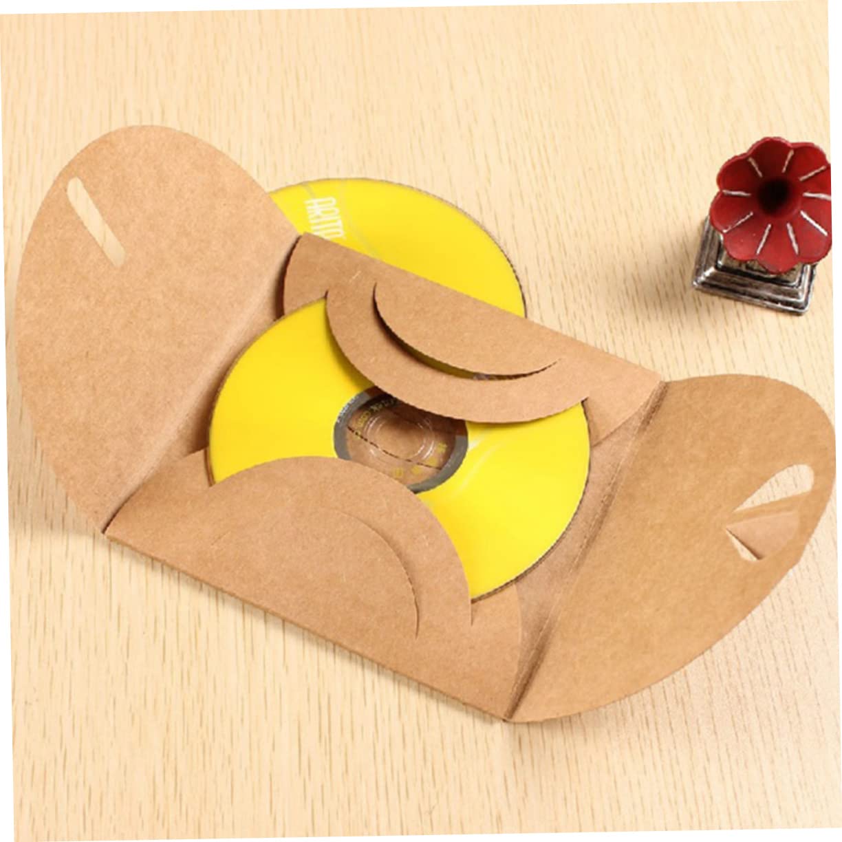 150 Pcs DVD Case Kraft Paper Envelopes - Eco-Friendly CD/DVD Sleeves for Storage & Organization | Perfect for Home, Office & Media Collections