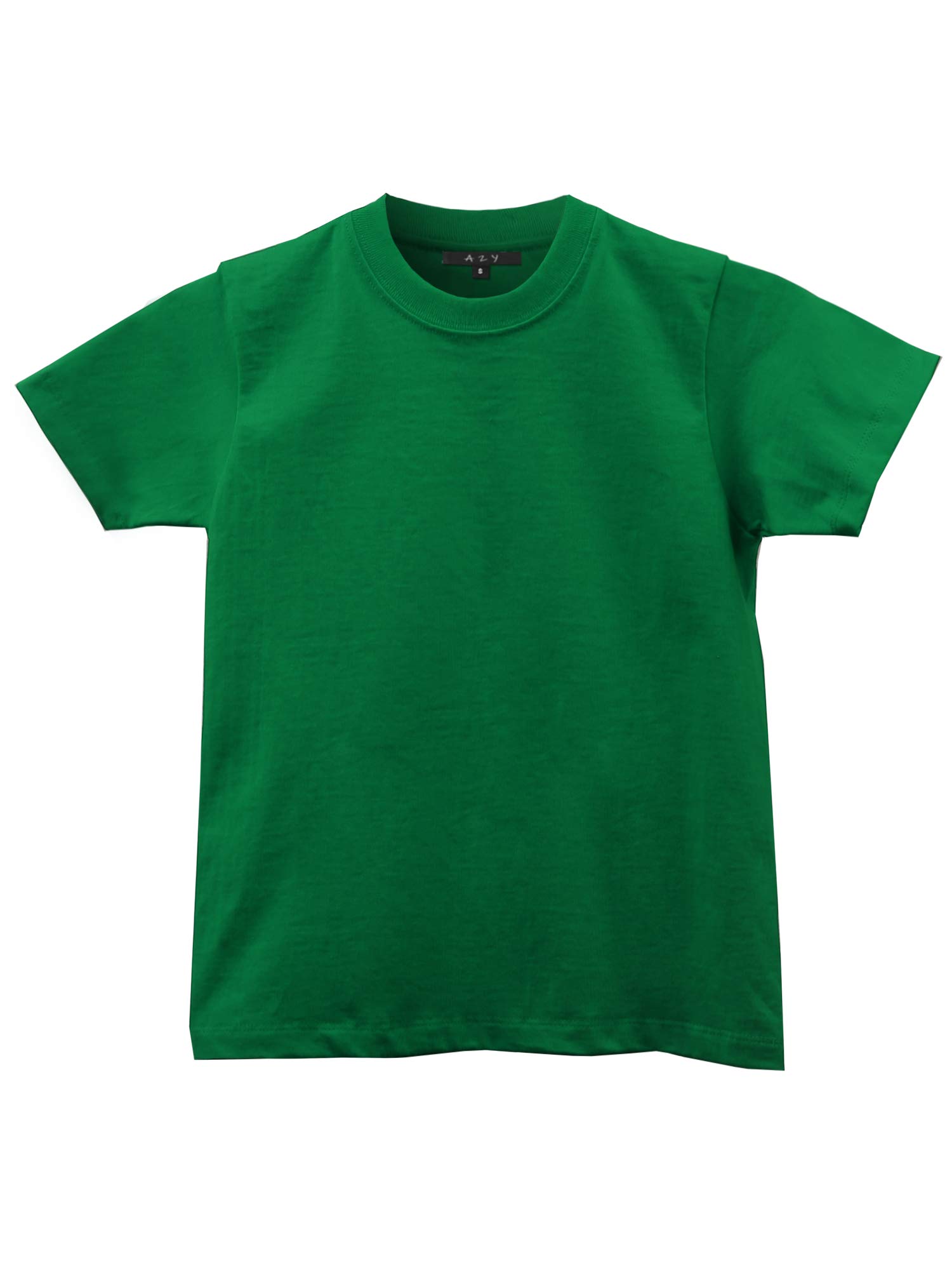 A2Y Kids Heavy Cotton Crew Neck T-Shirts - Soft & Durable Short Sleeve Tees for Boys & Girls - Perfect for School, Play & Everyday Wear