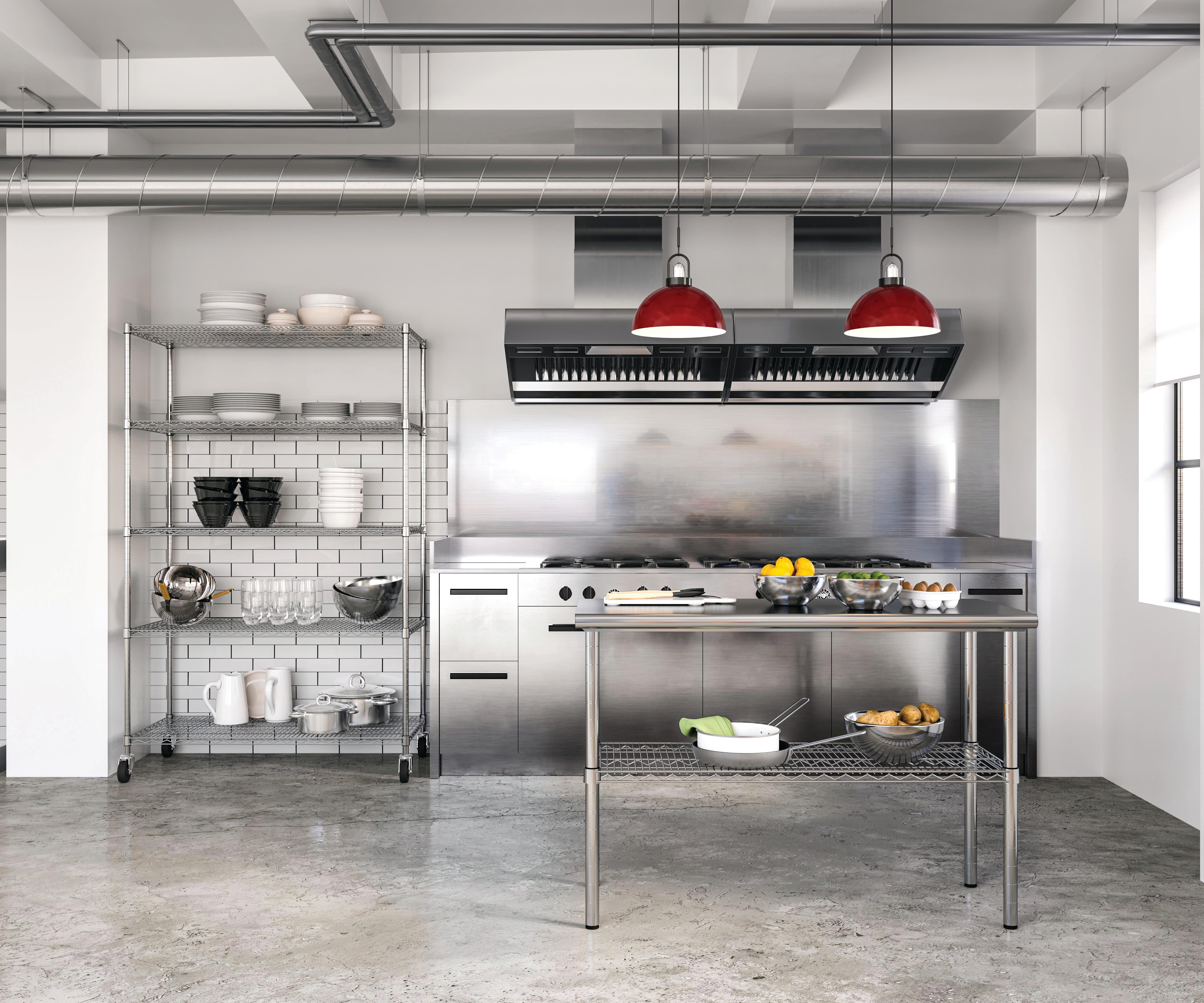 Premium NSF-Certified Stainless Steel Work Table - Heavy Duty Commercial Kitchen Workstation for Restaurants, Bakeries & Food Prep Areas