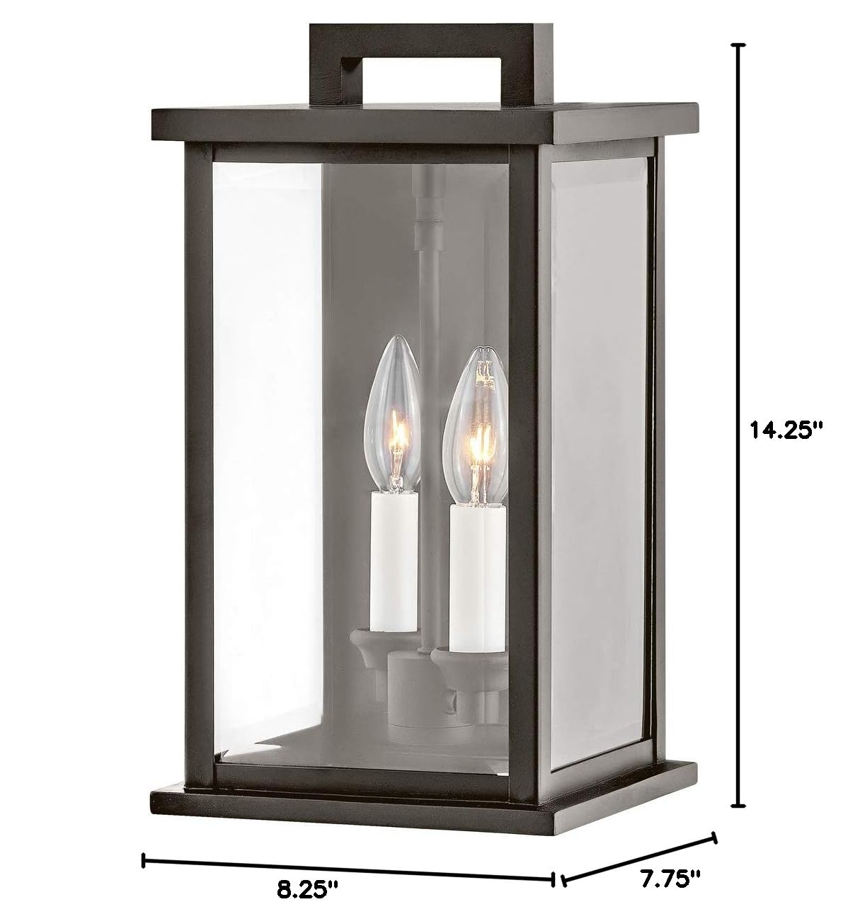 Hinkley Weymouth 2-Light Outdoor Wall Lantern in Oil Rubbed Bronze - Perfect for Porch, Patio, and Entryway Lighting